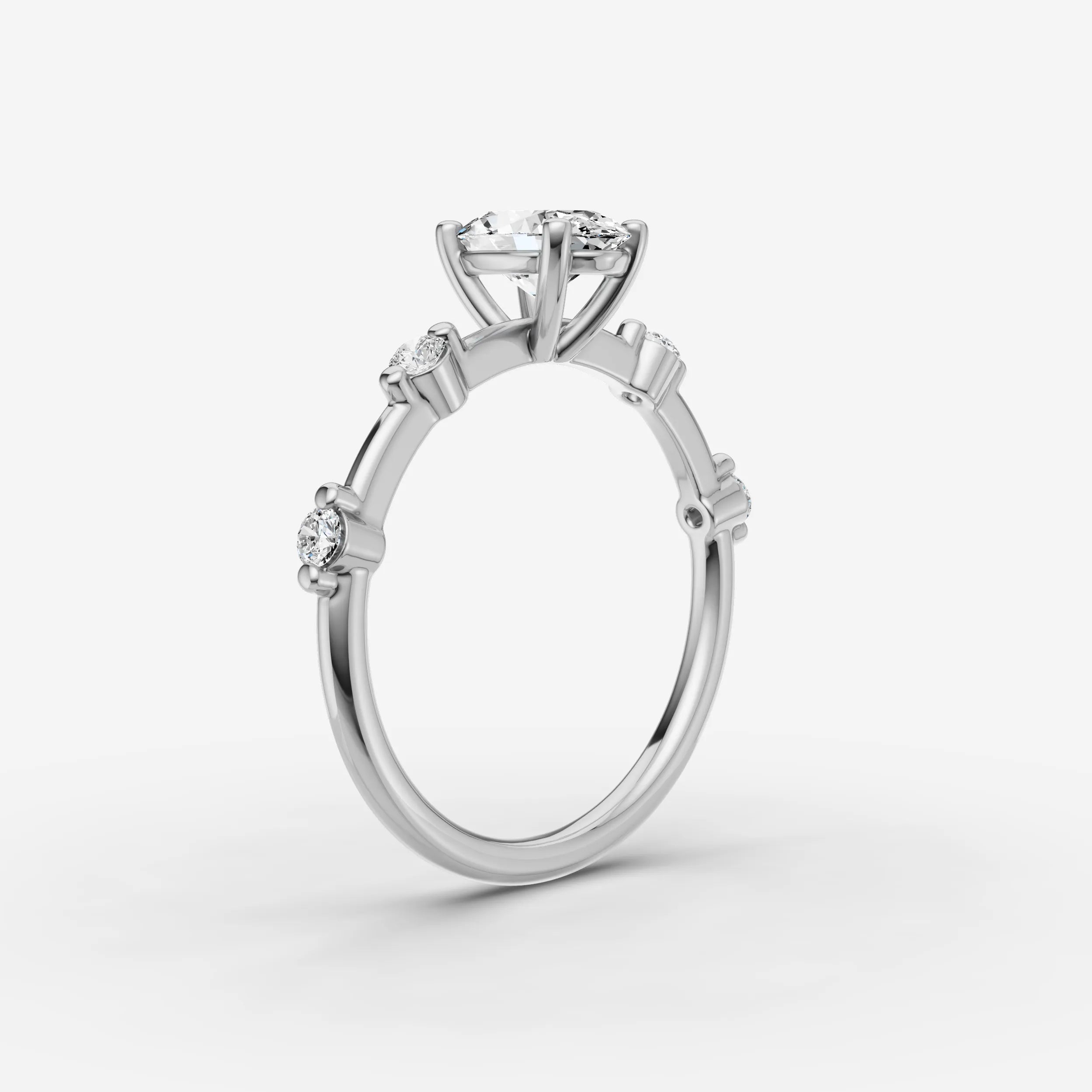 Dainty Pave - Oval