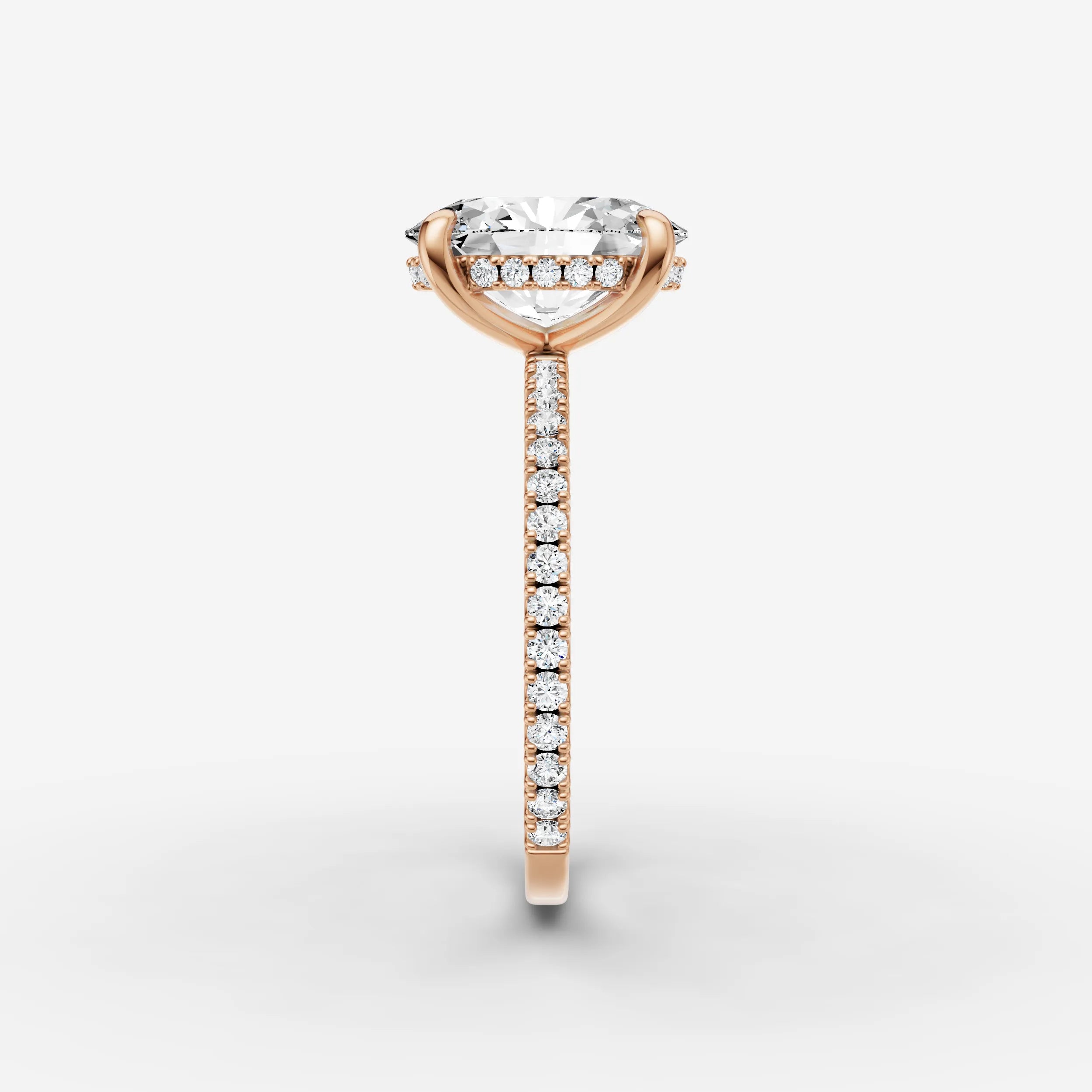 Hidden Halo & Pave - Oval