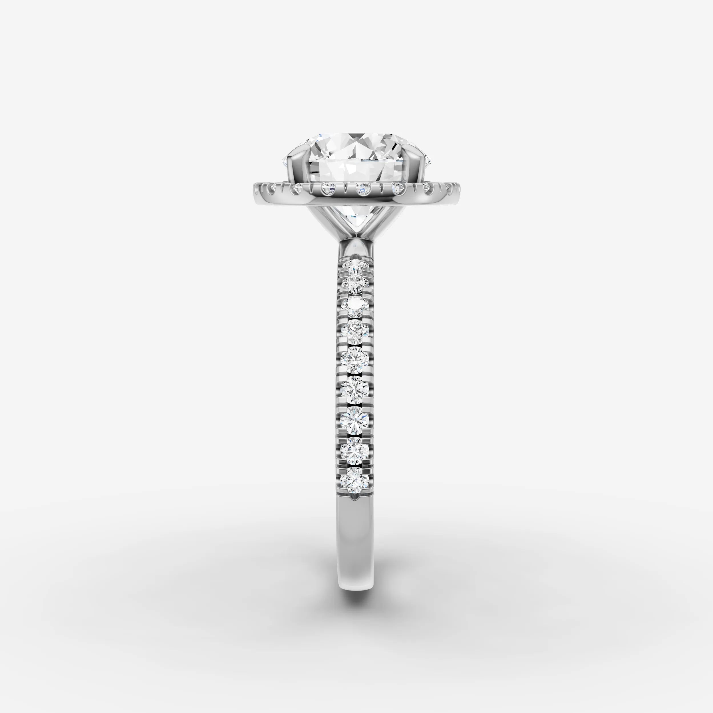 Halo & Pave - Round