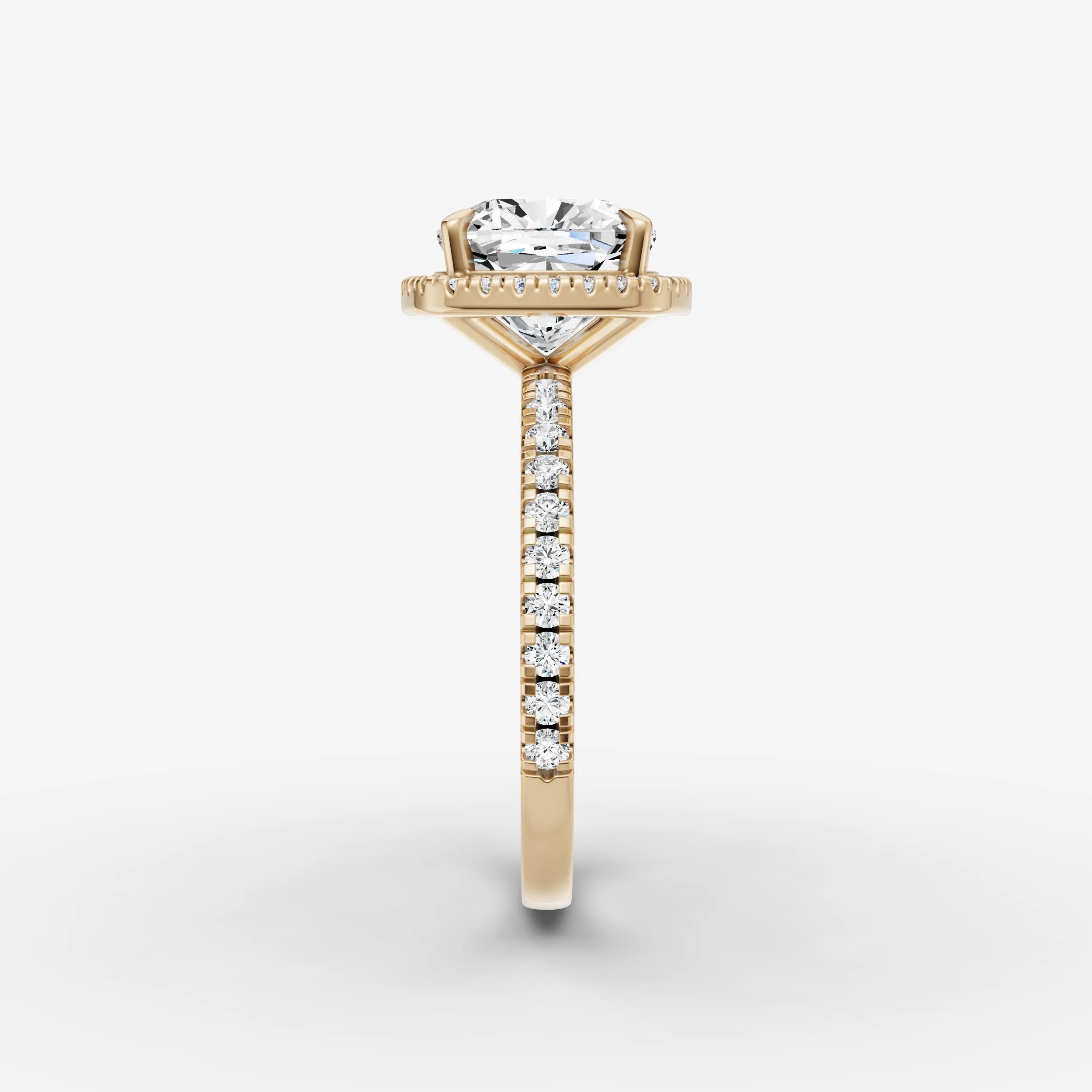 Halo & Pave - Cushion