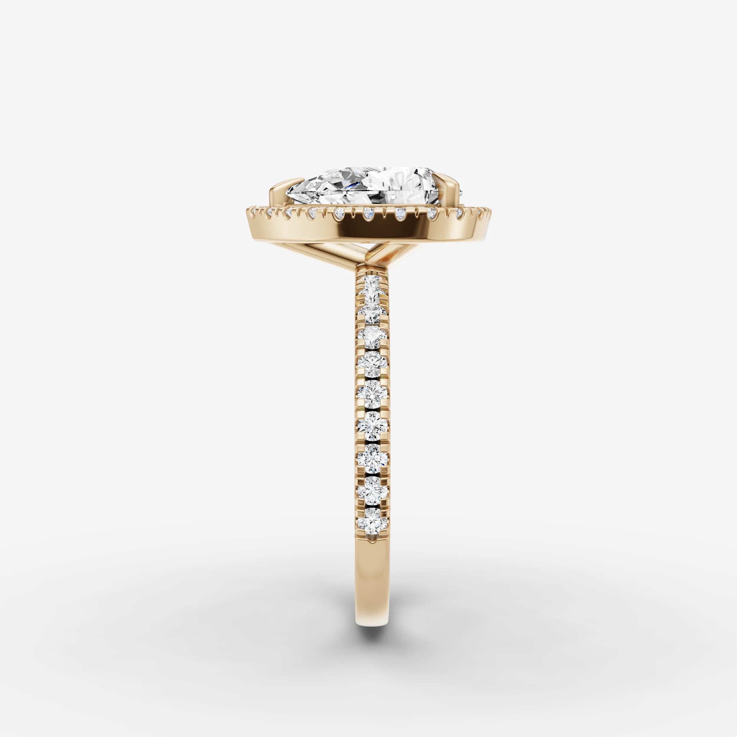 Halo & Pave - Pear
