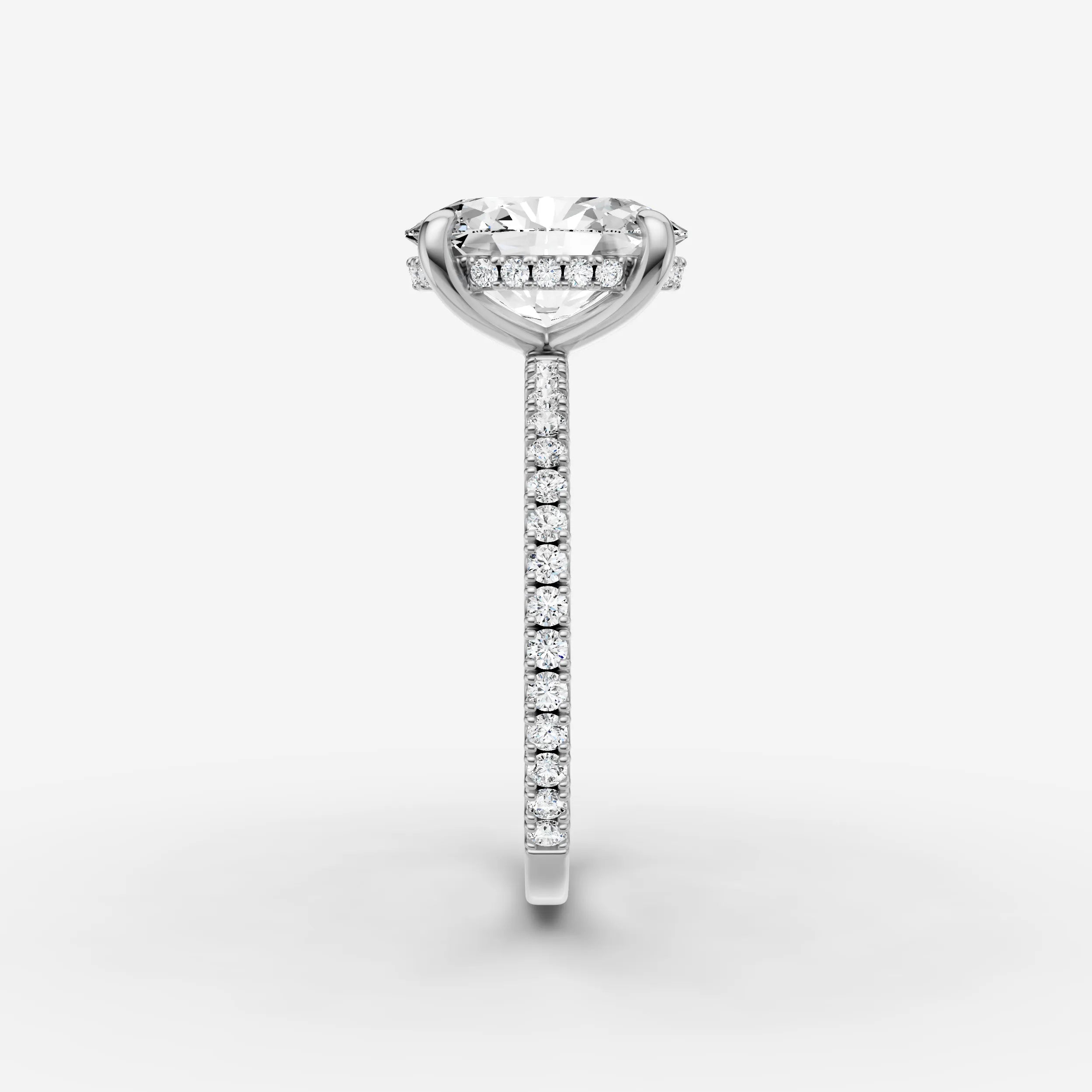 Hidden Halo & Pave - Oval