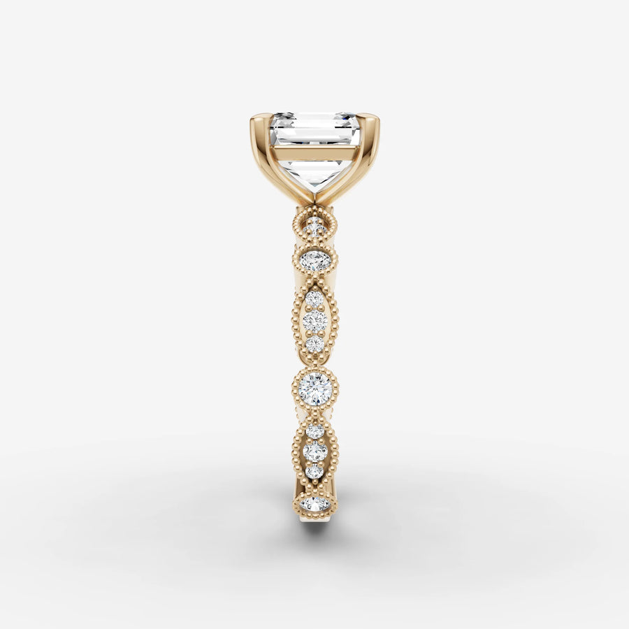 Vintage Pave - Asscher