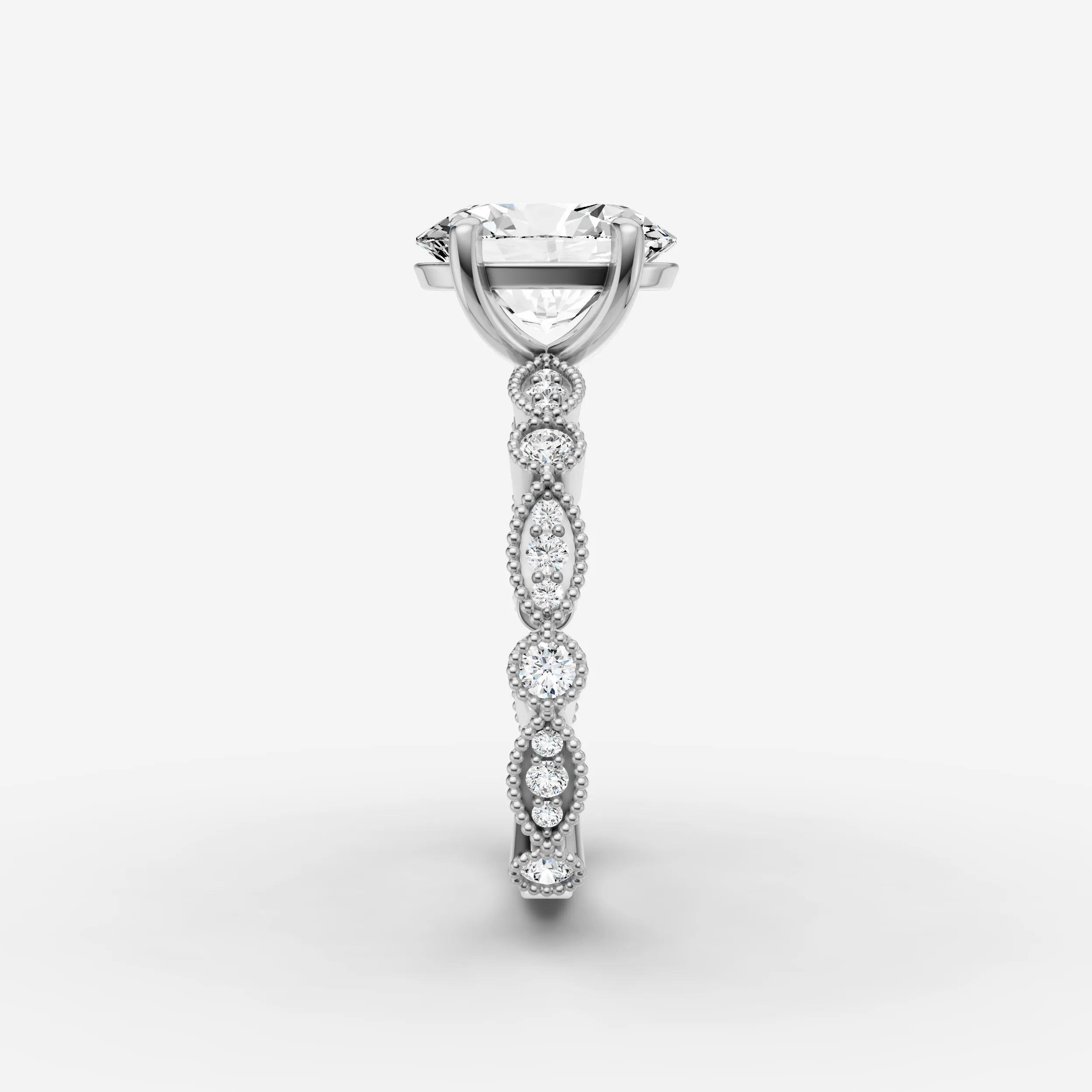 Vintage Pave - Oval