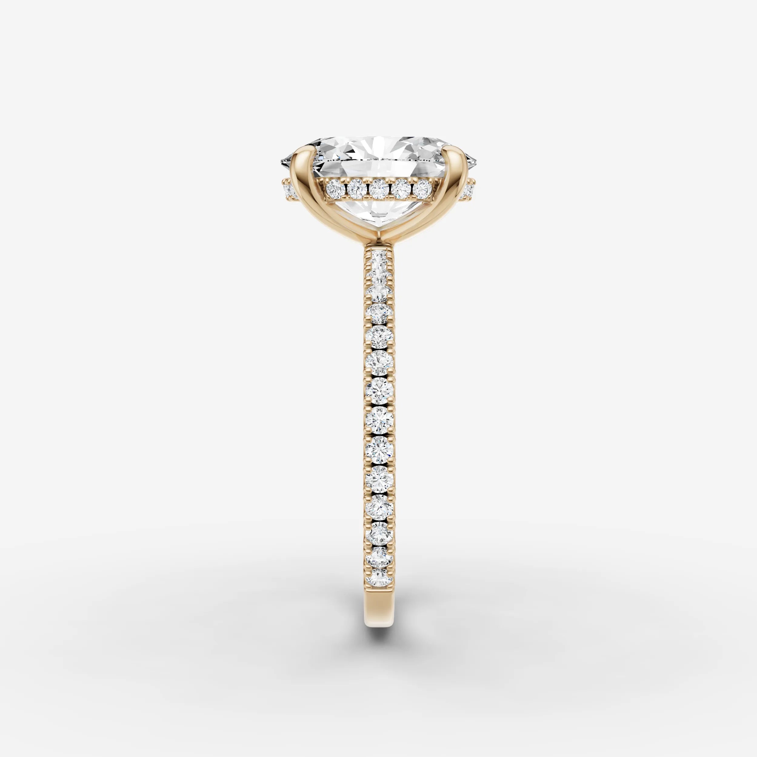 Hidden Halo & Pave - Oval