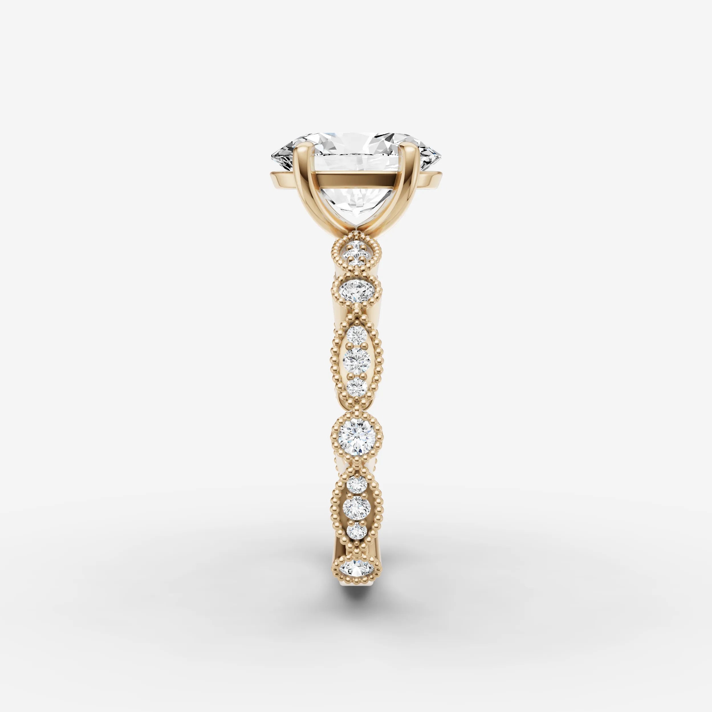 Vintage Pave - Oval