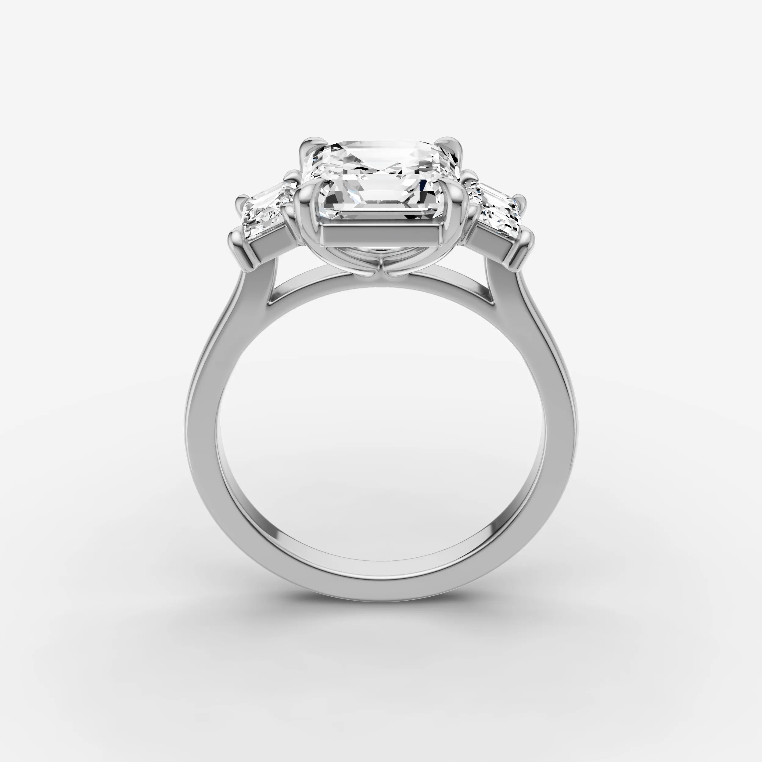 Three Stone - Asscher