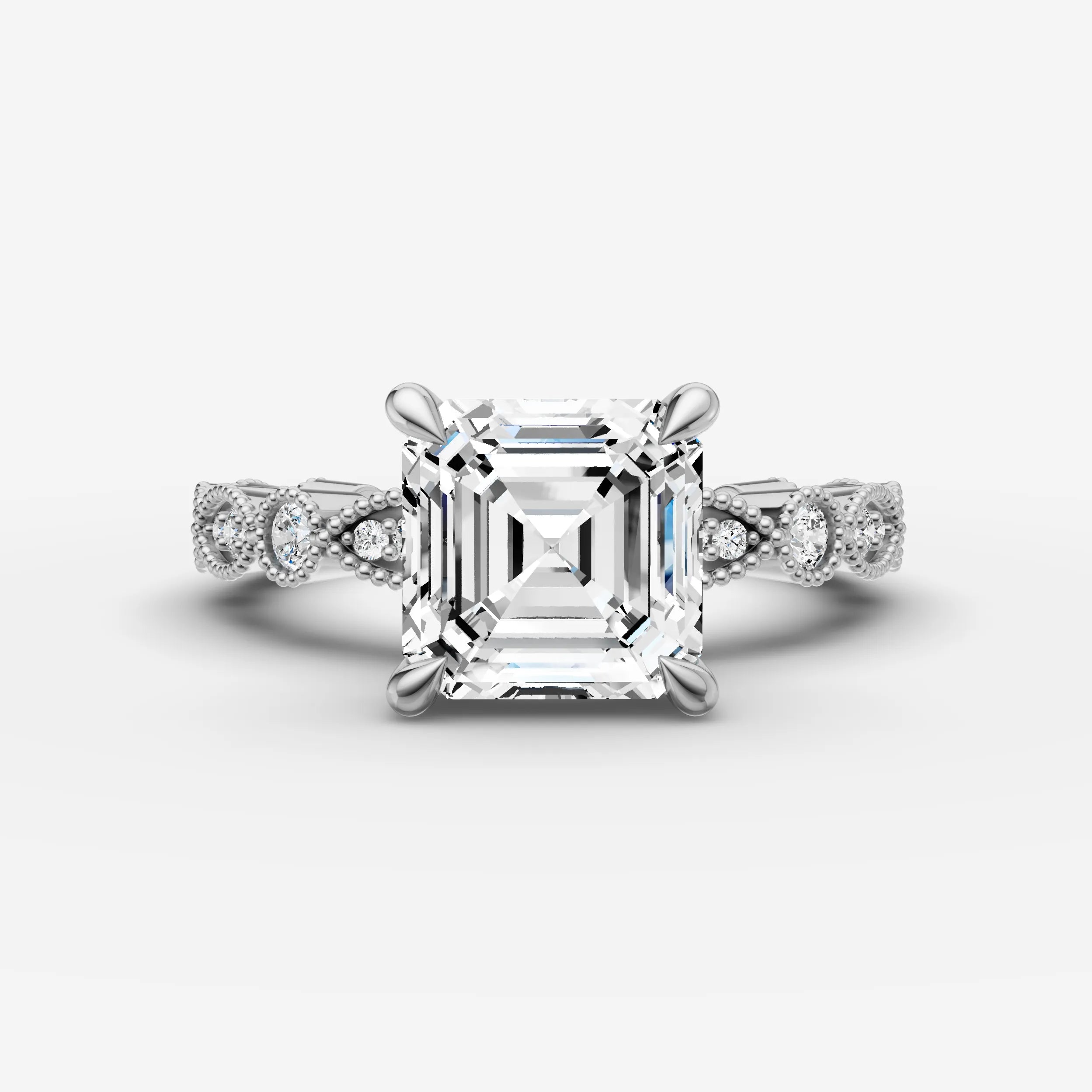 Vintage Pave - Asscher