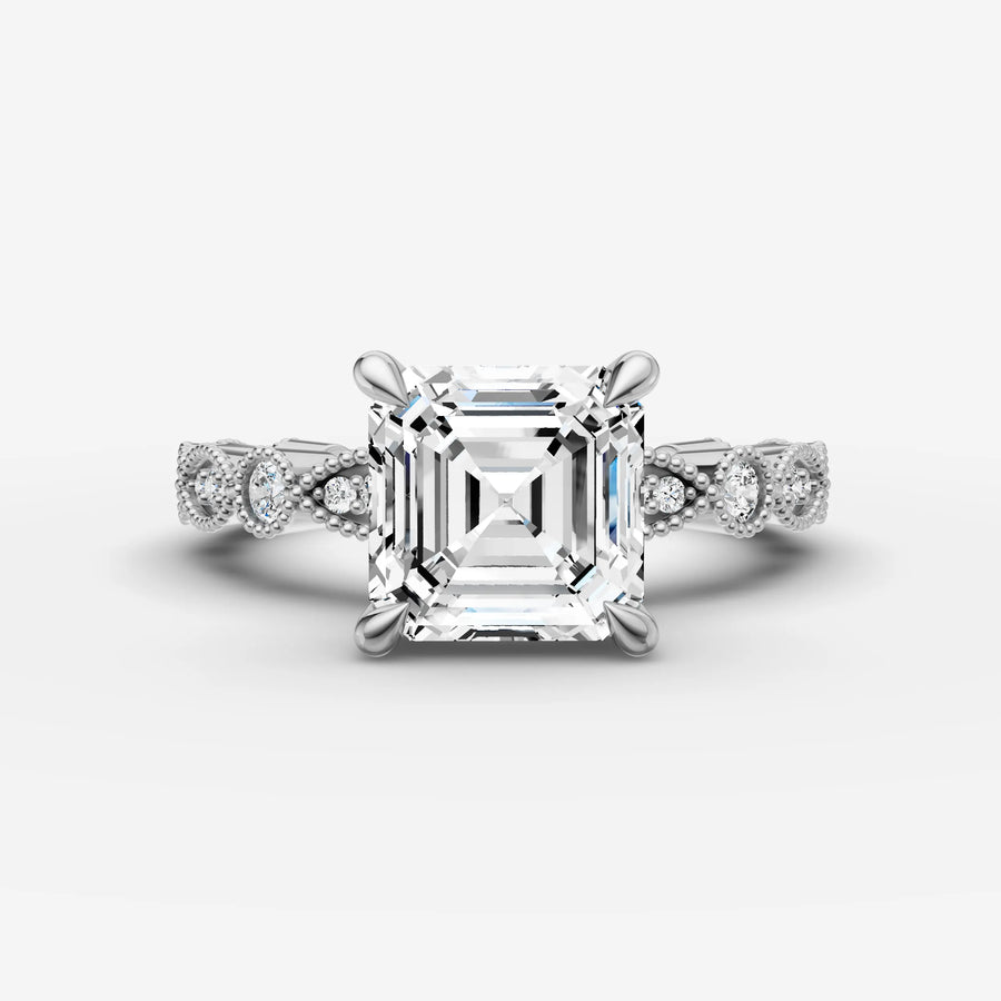 Vintage Pave - Asscher