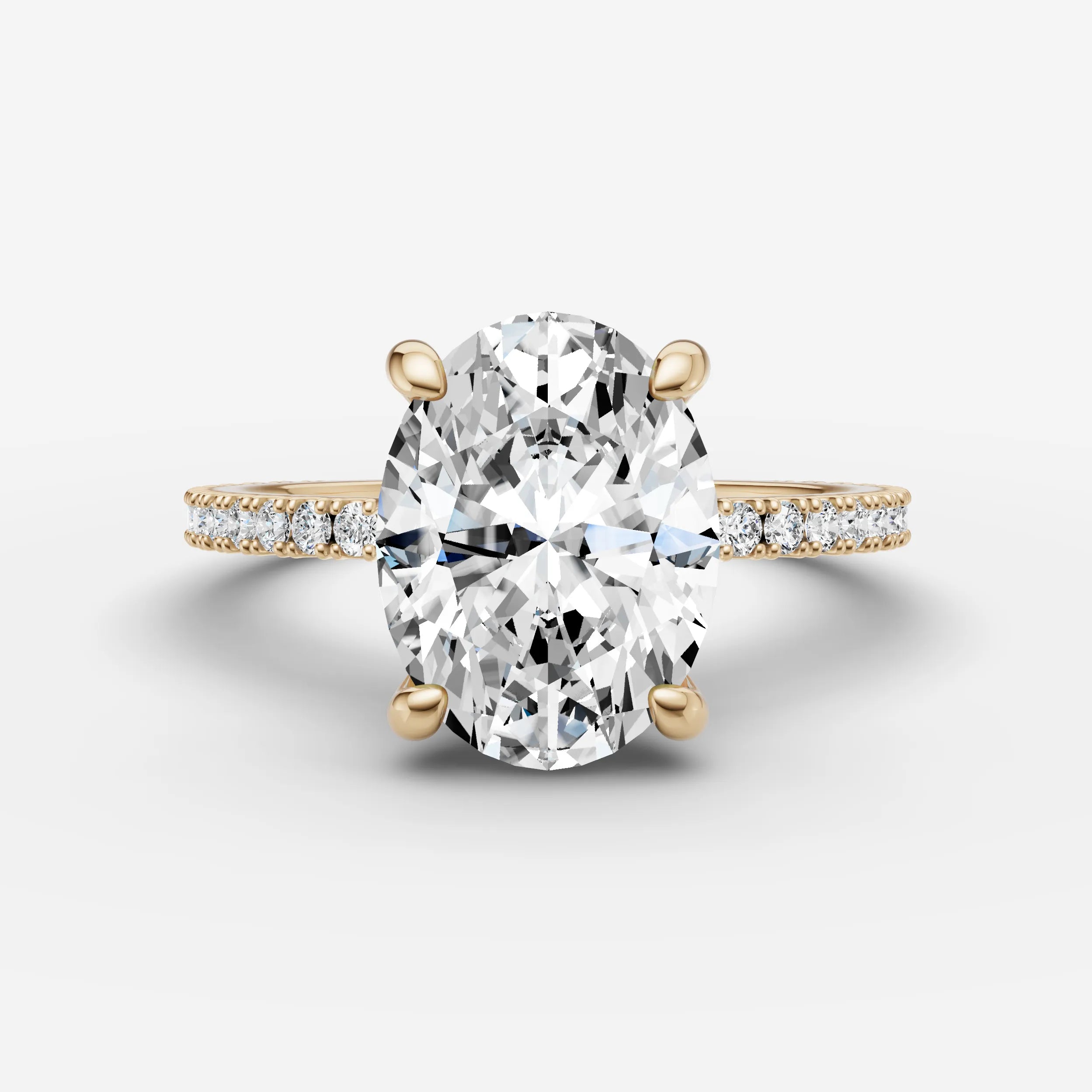 Hidden Halo & Pave - Oval