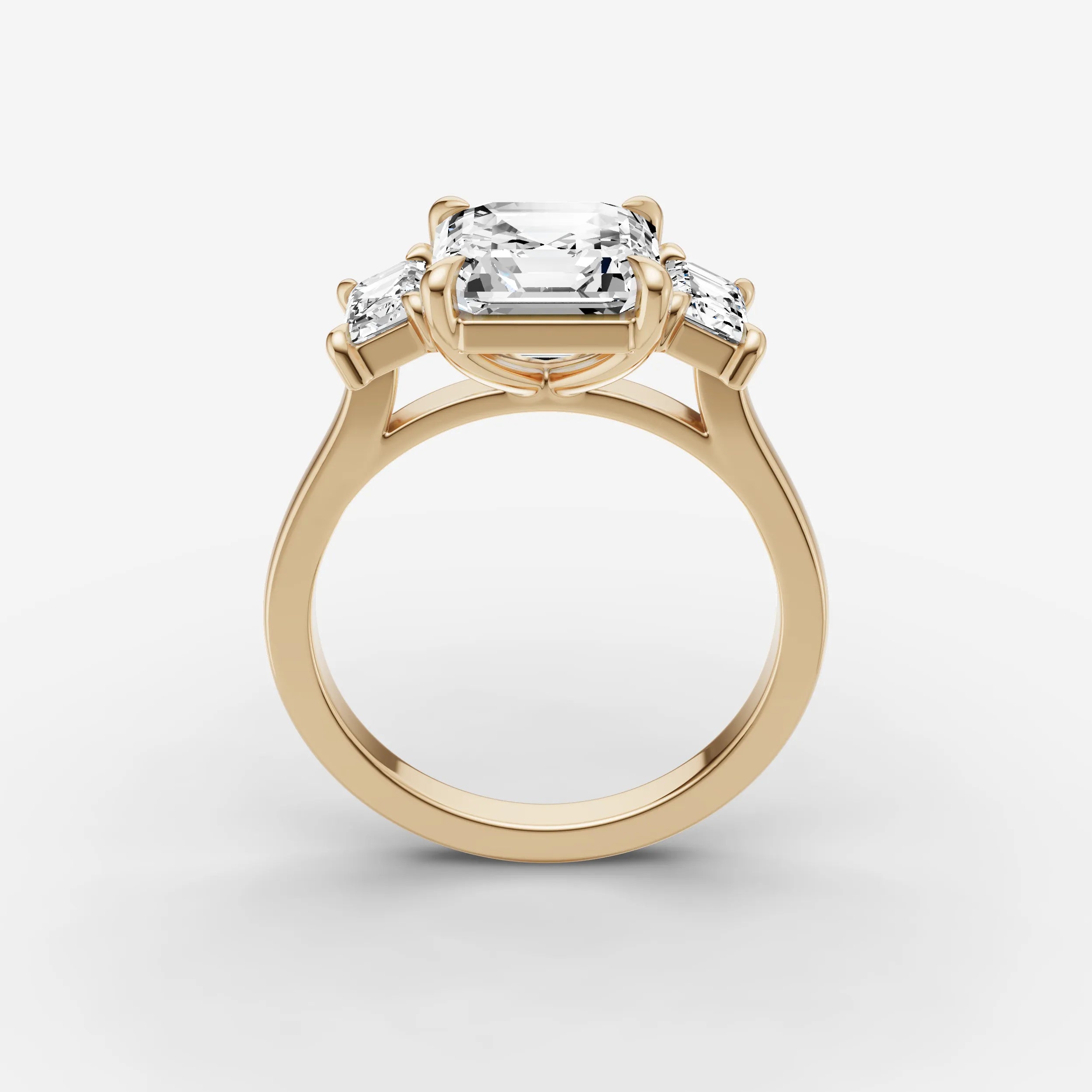 Three Stone - Asscher