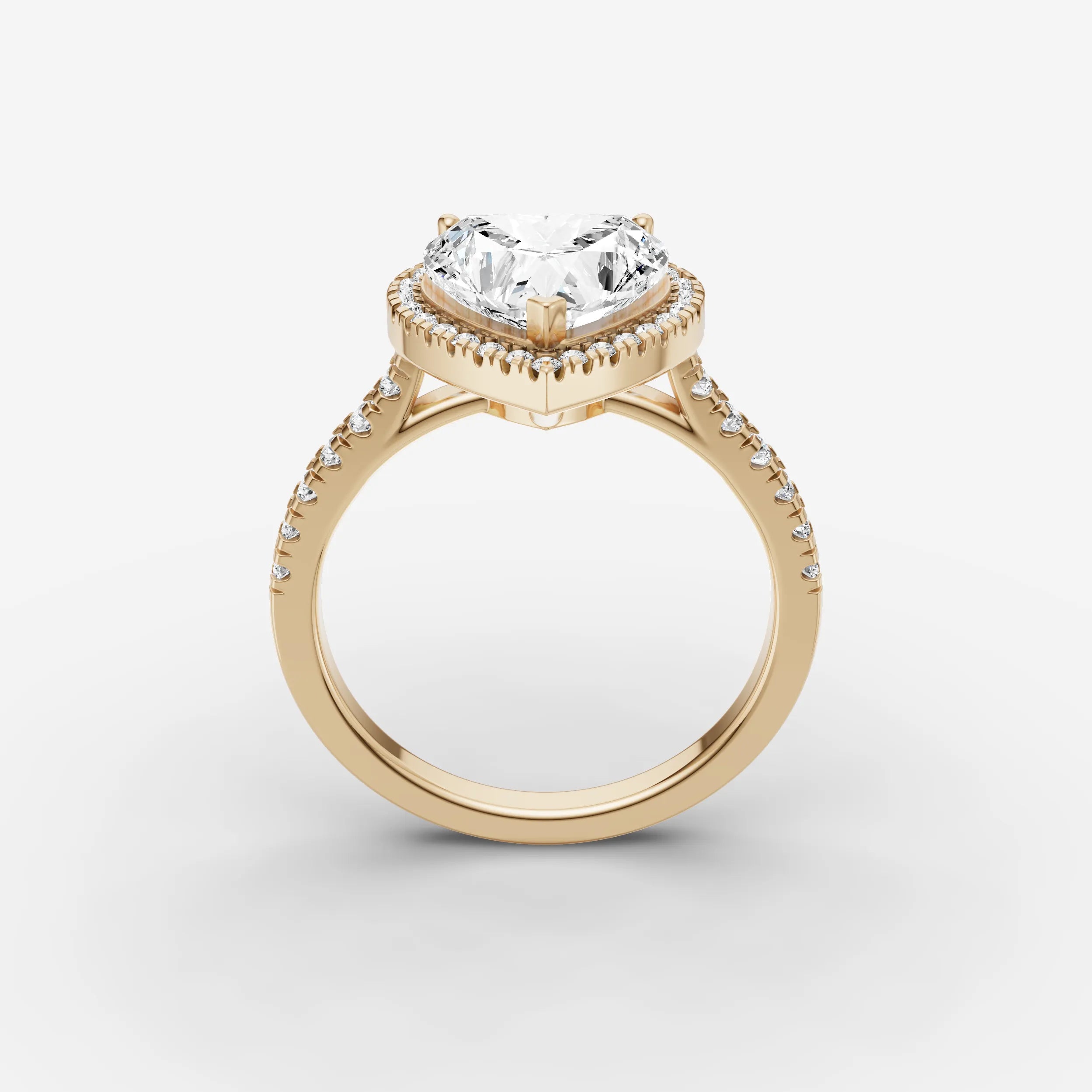 Halo & Pave - Heart