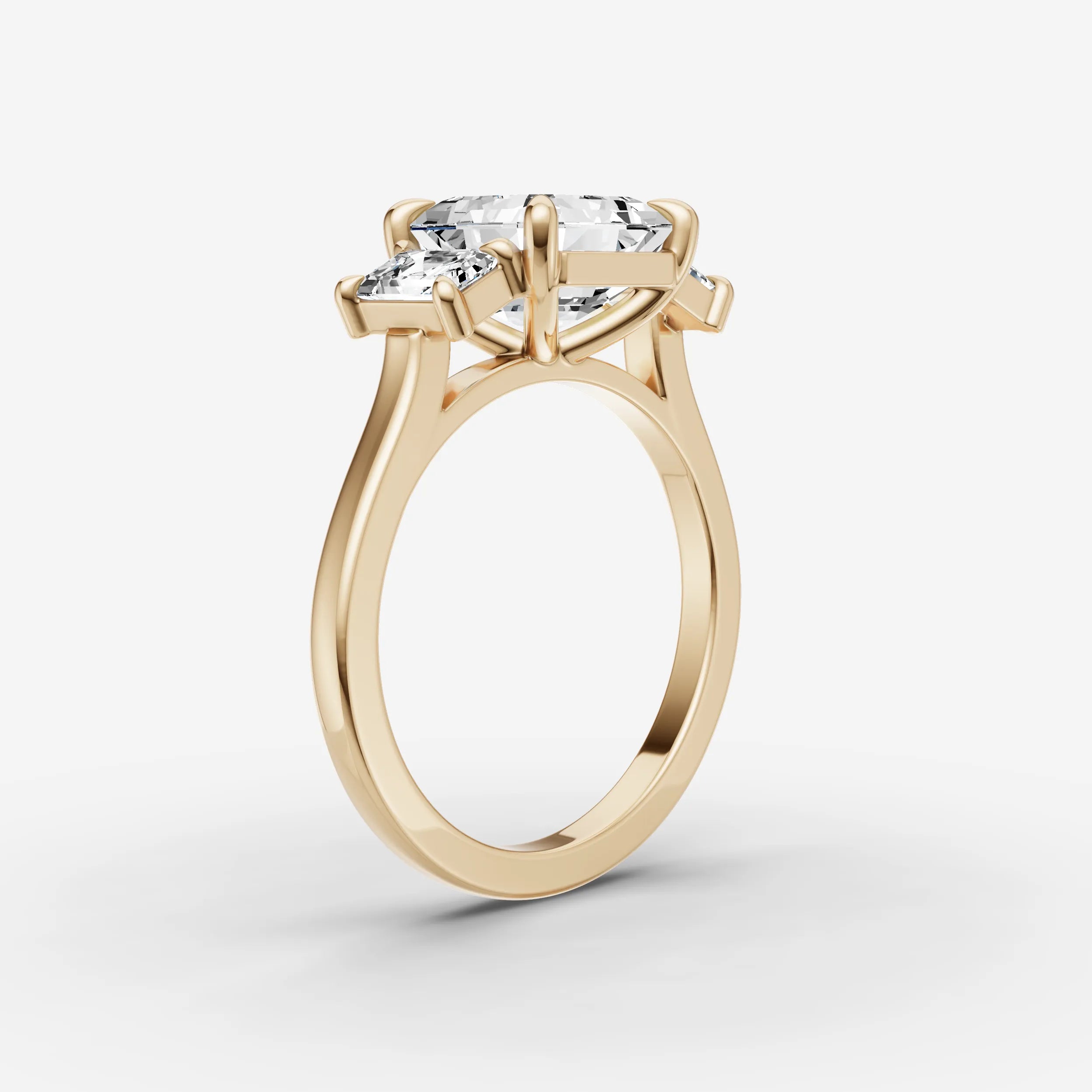 Three Stone - Asscher