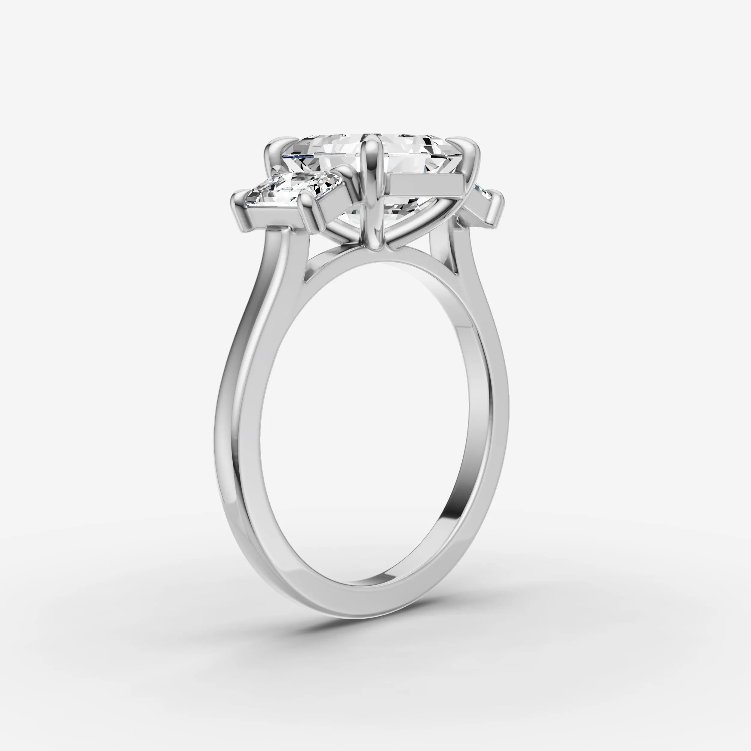Three Stone - Asscher