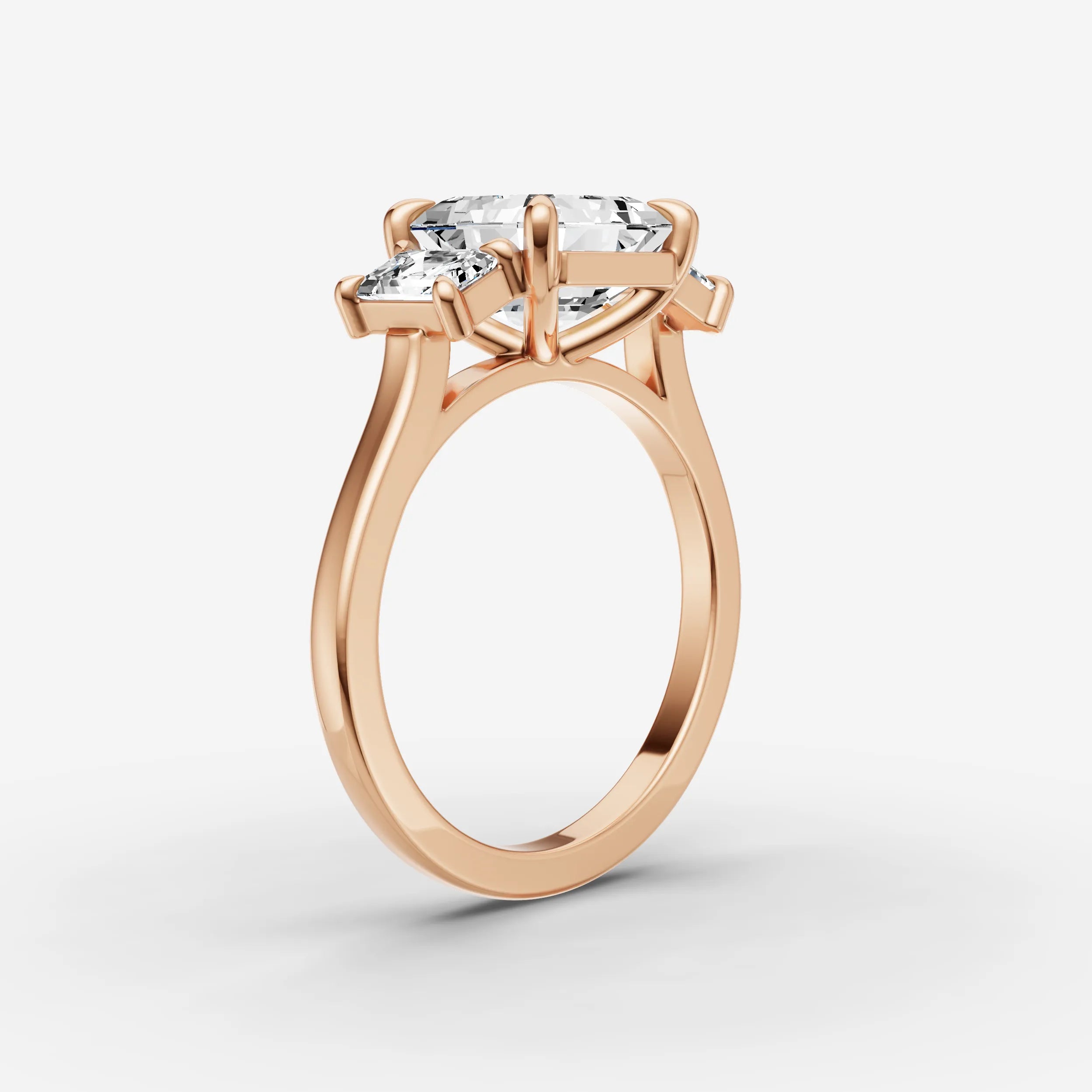 Three Stone - Asscher