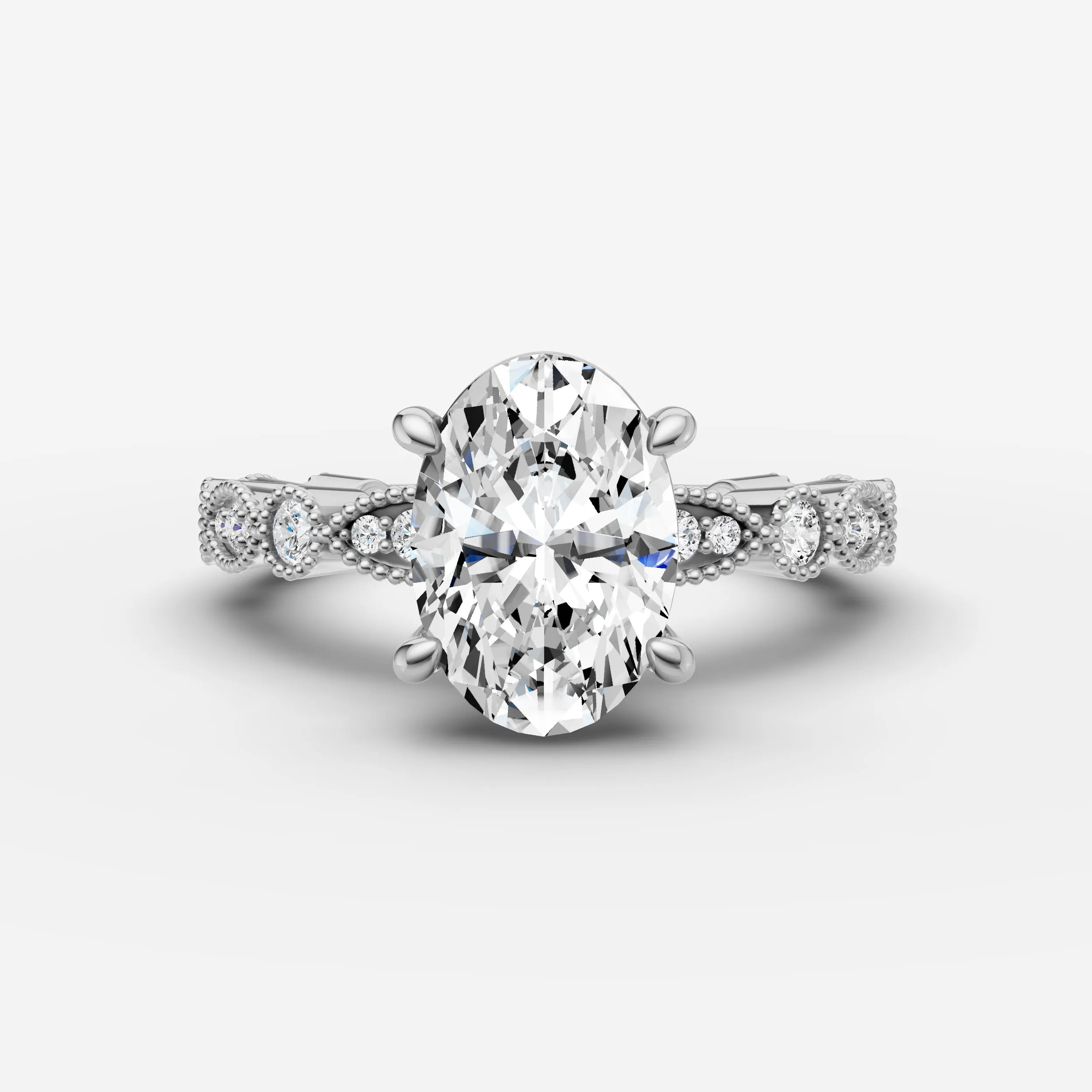 Vintage Pave - Oval