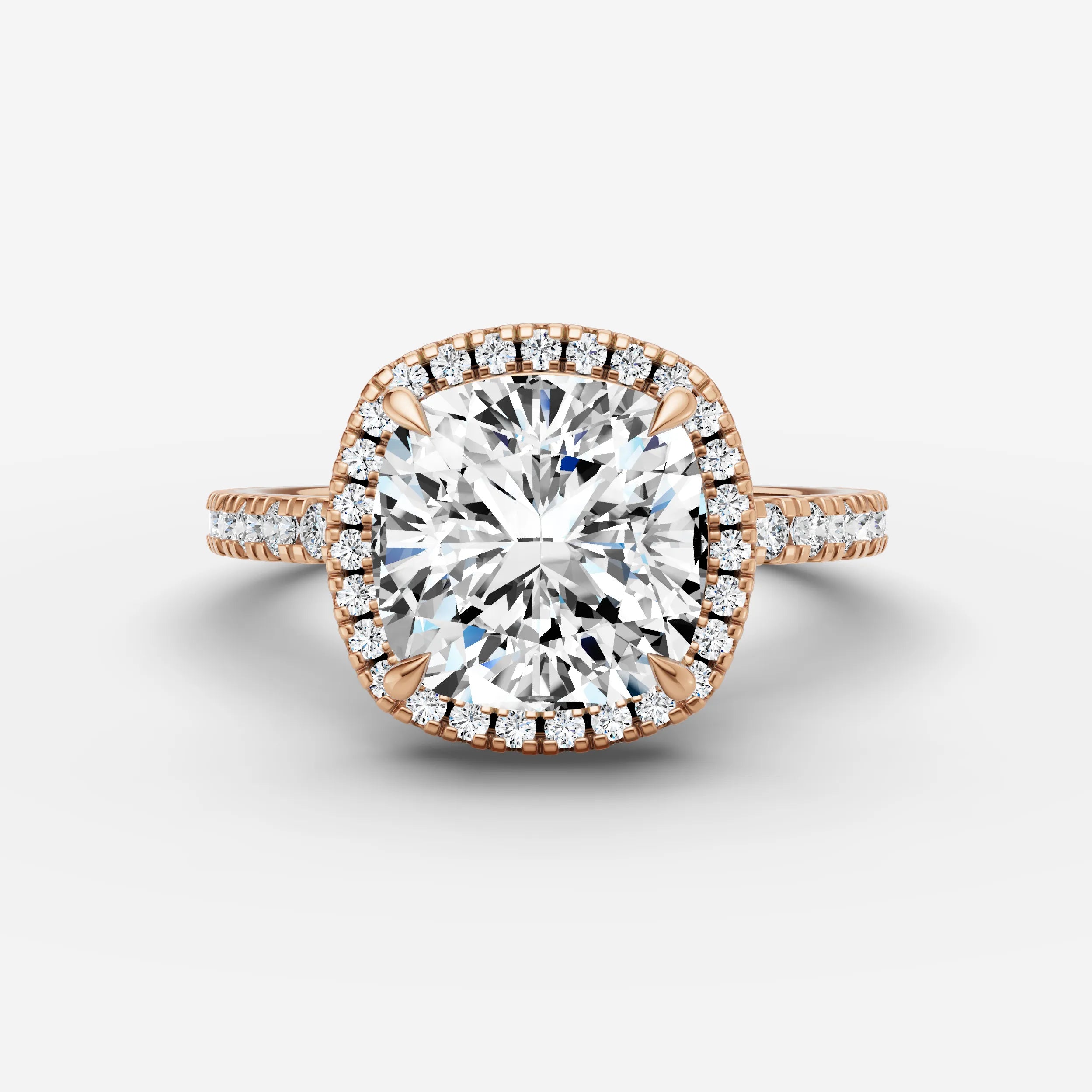 Halo & Pave - Cushion