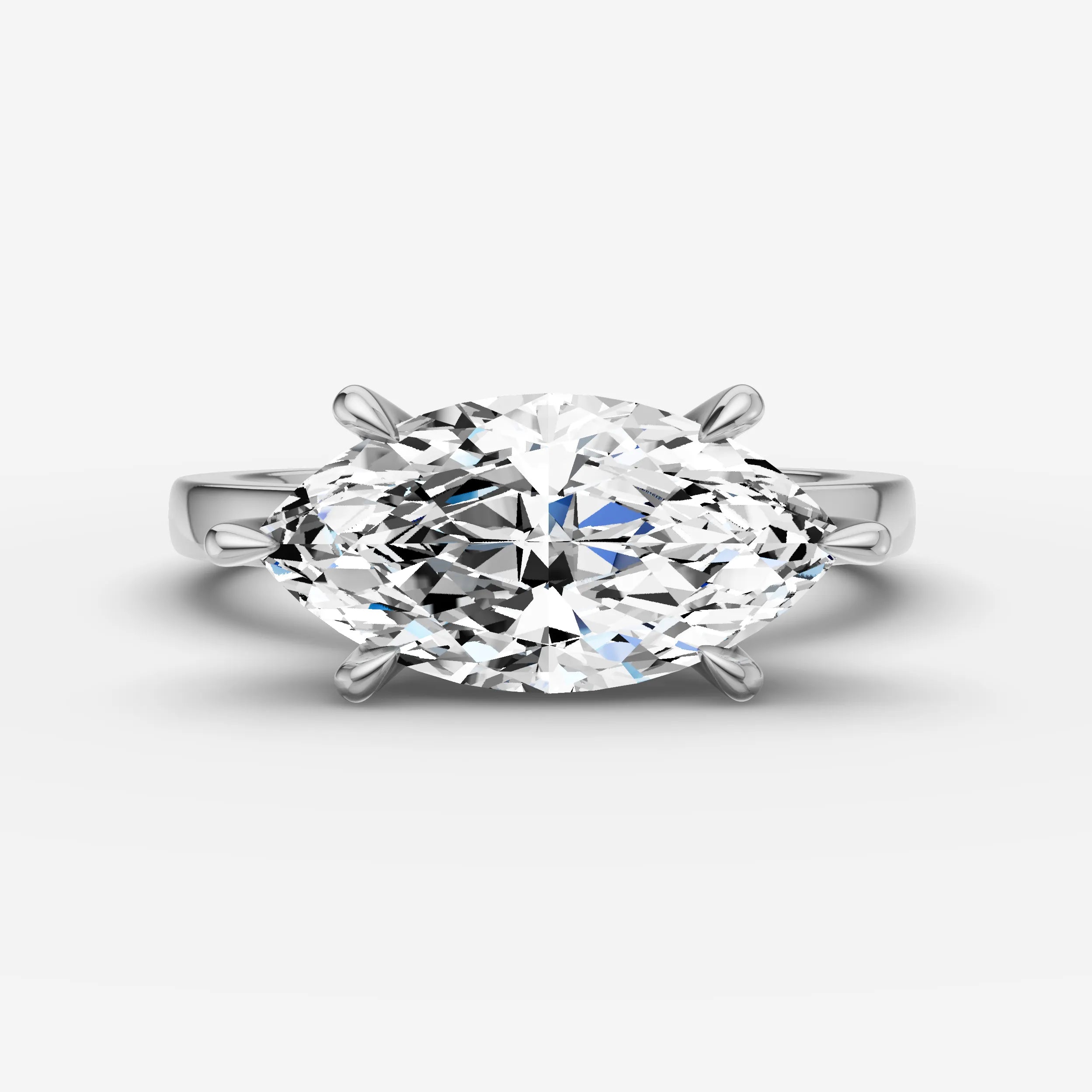 East West Solitaire - Marquise