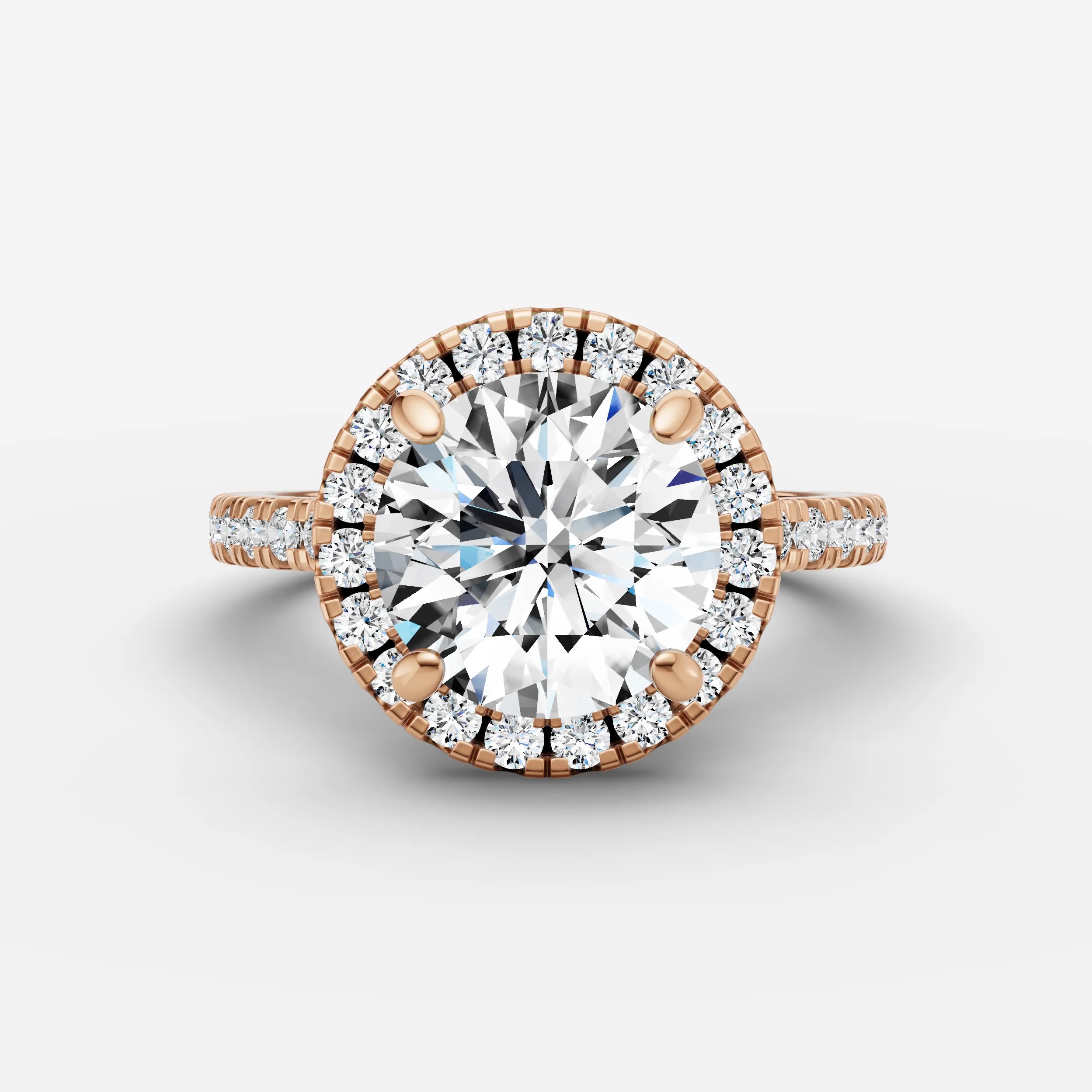 Halo & Pave - Round