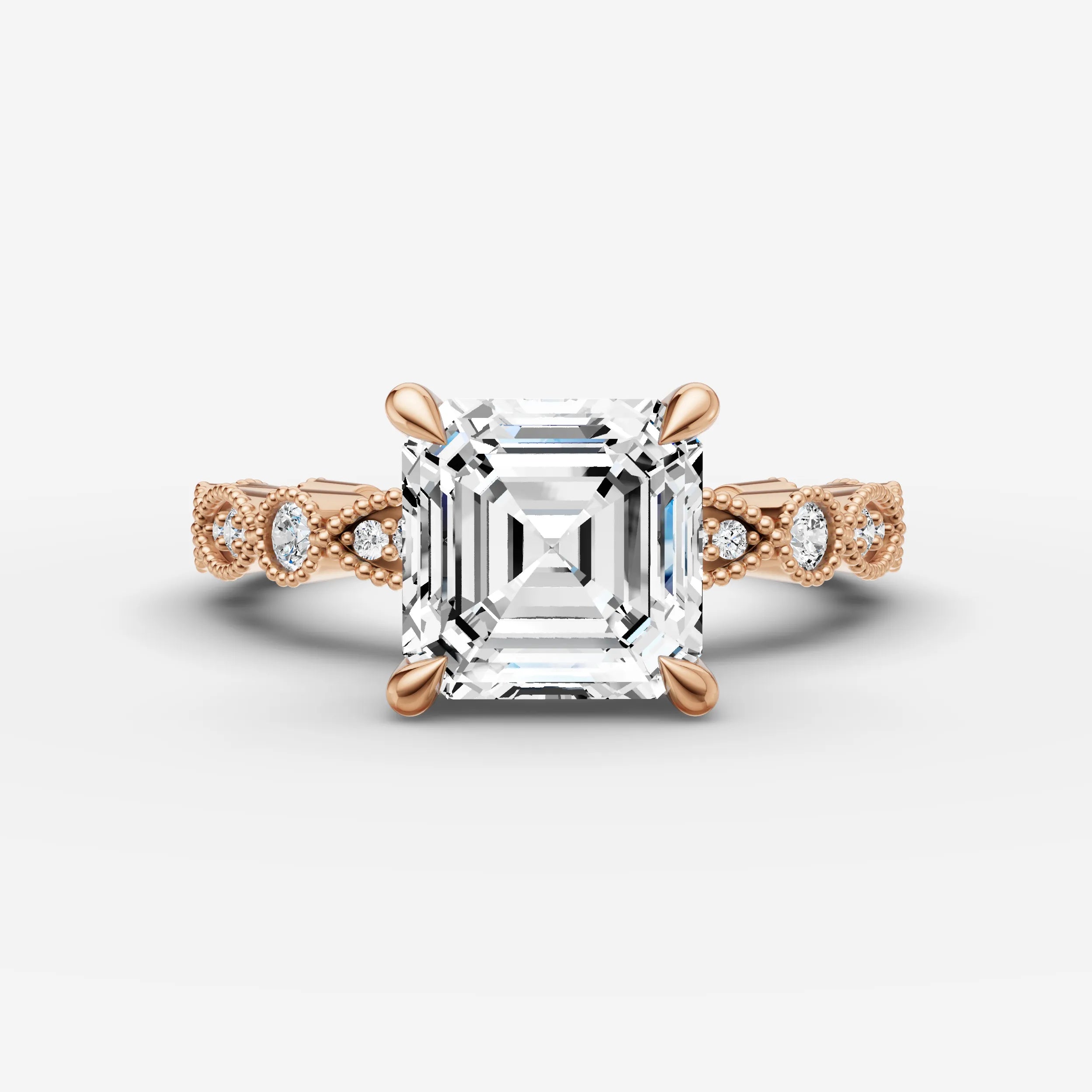 Vintage Pave - Asscher