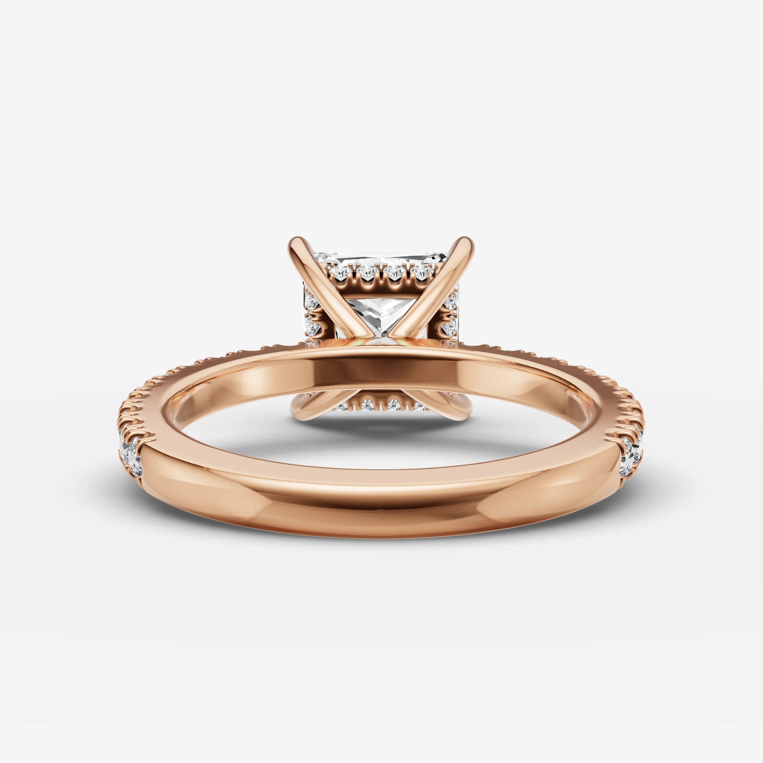 Hidden Halo & Pave - Princess