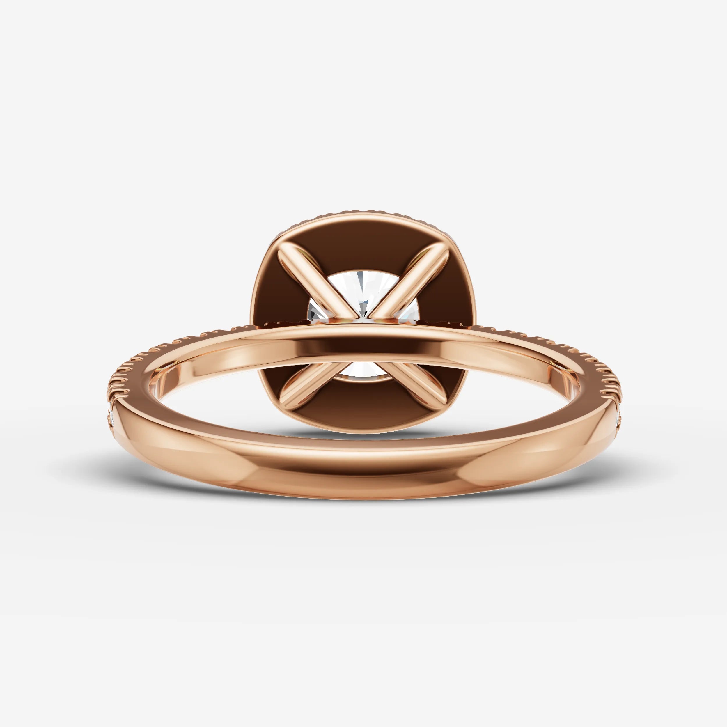 Halo & Pave - Cushion