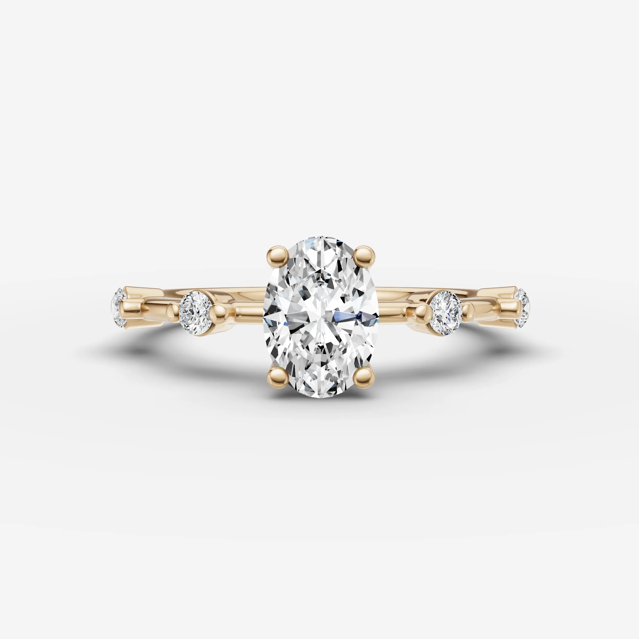 Dainty Pave - Oval