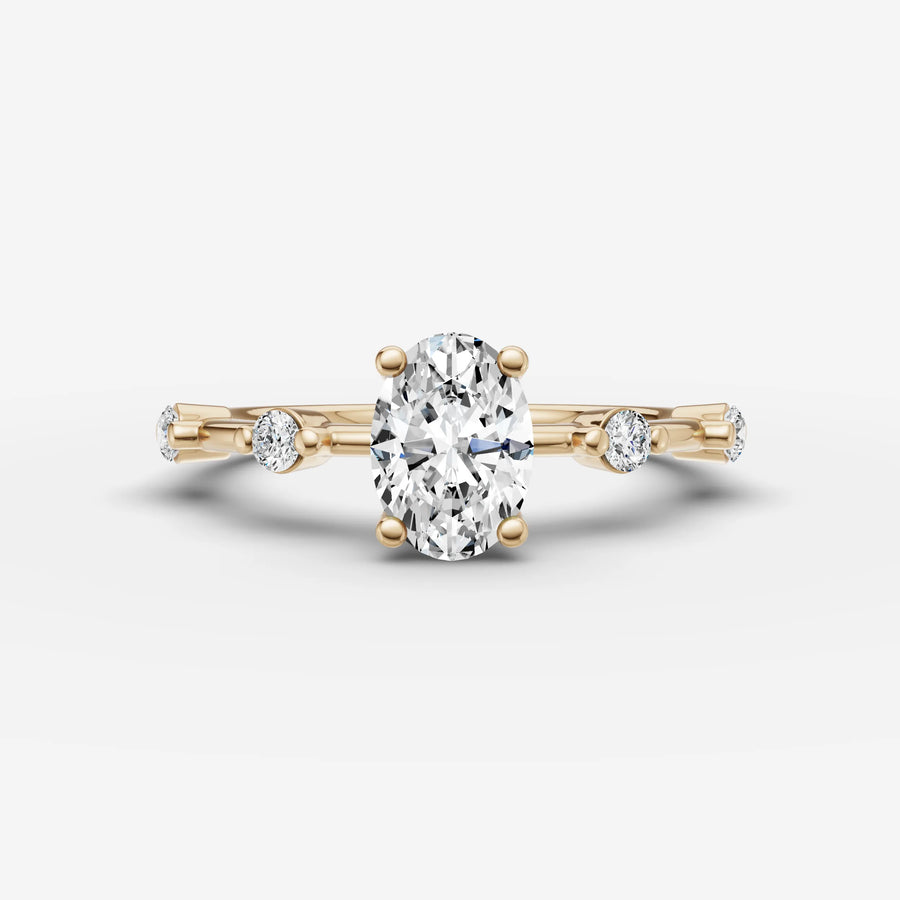 Dainty Pave - Oval