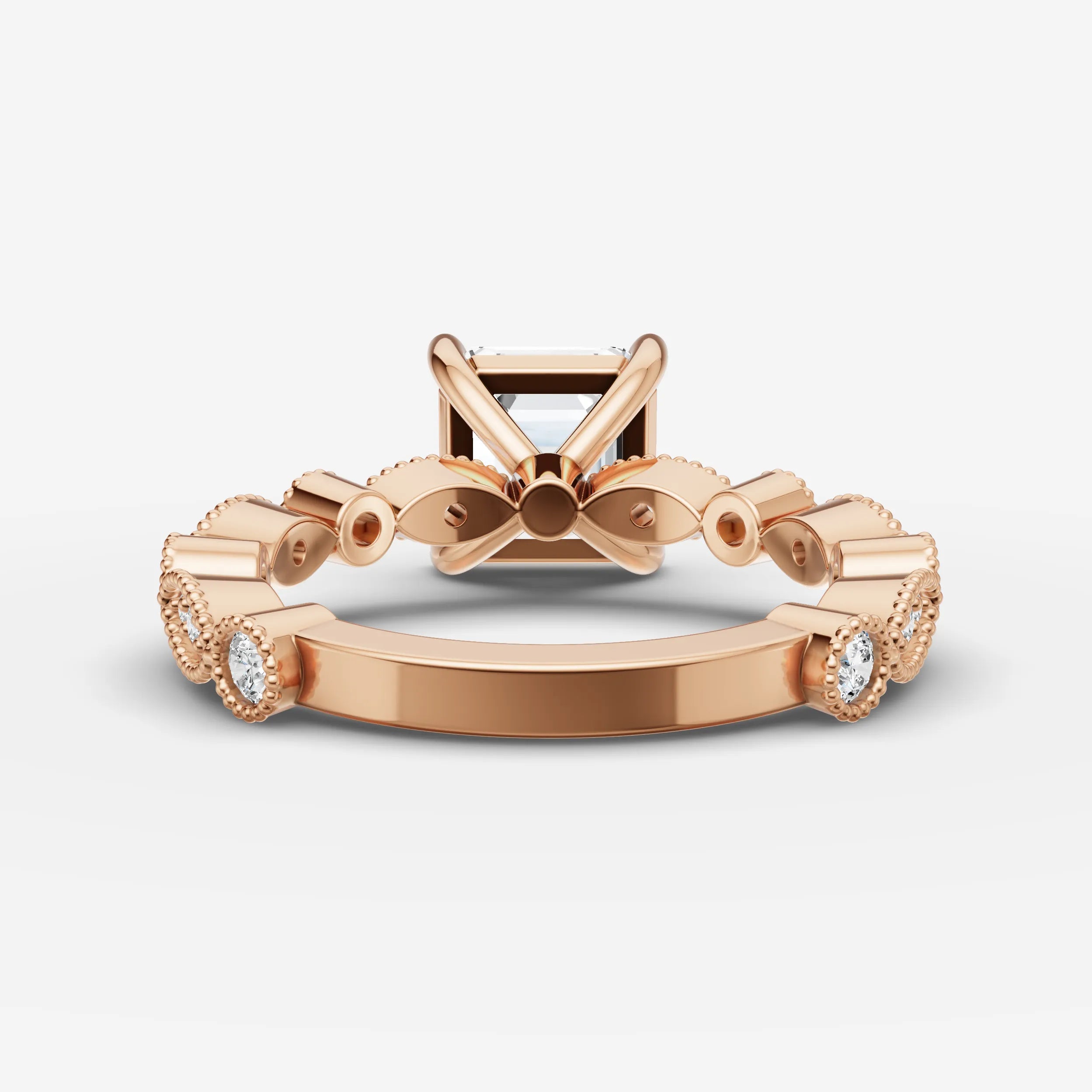 Vintage Pave - Asscher
