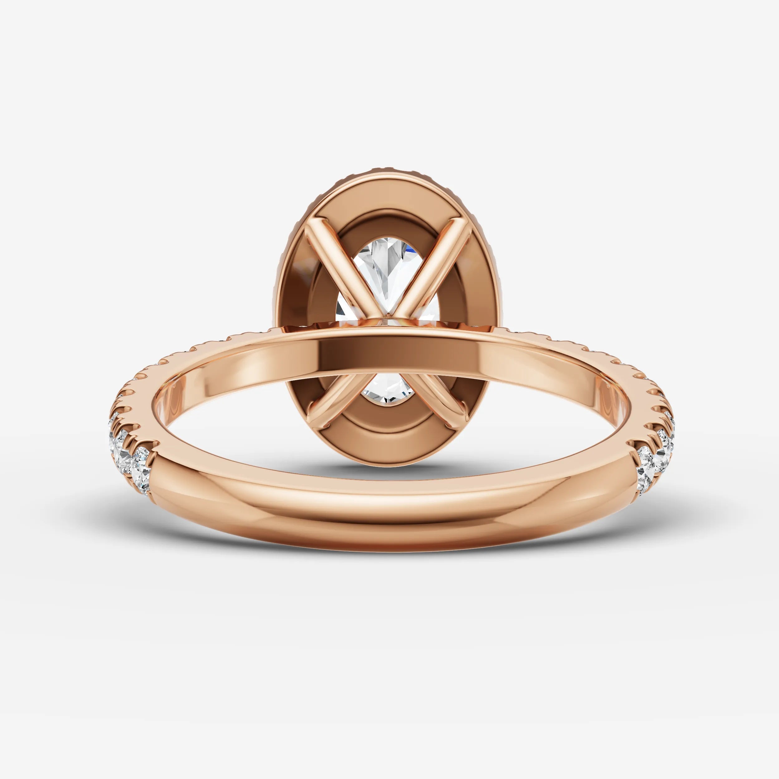 Halo & Pave - Oval