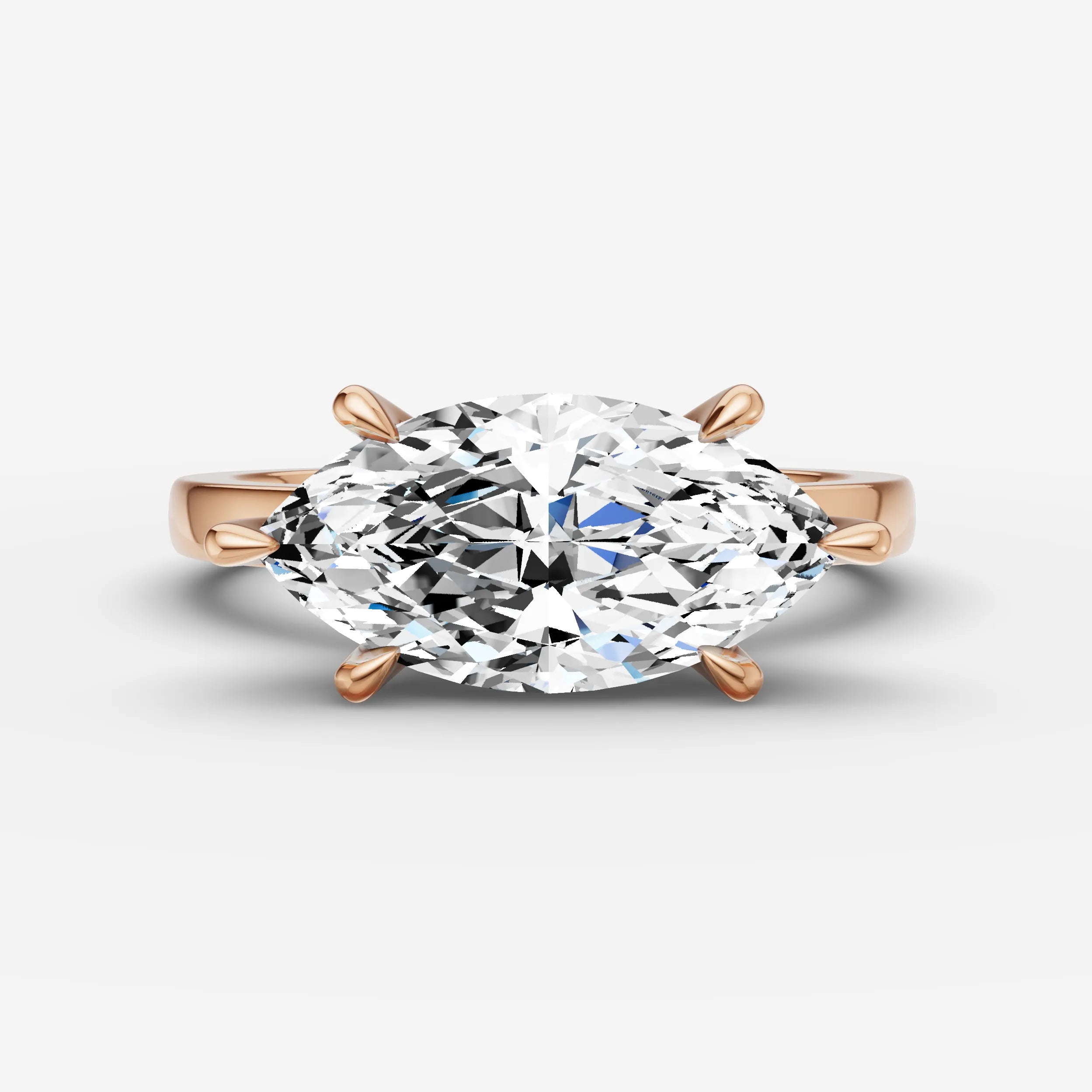 East West Solitaire - Marquise