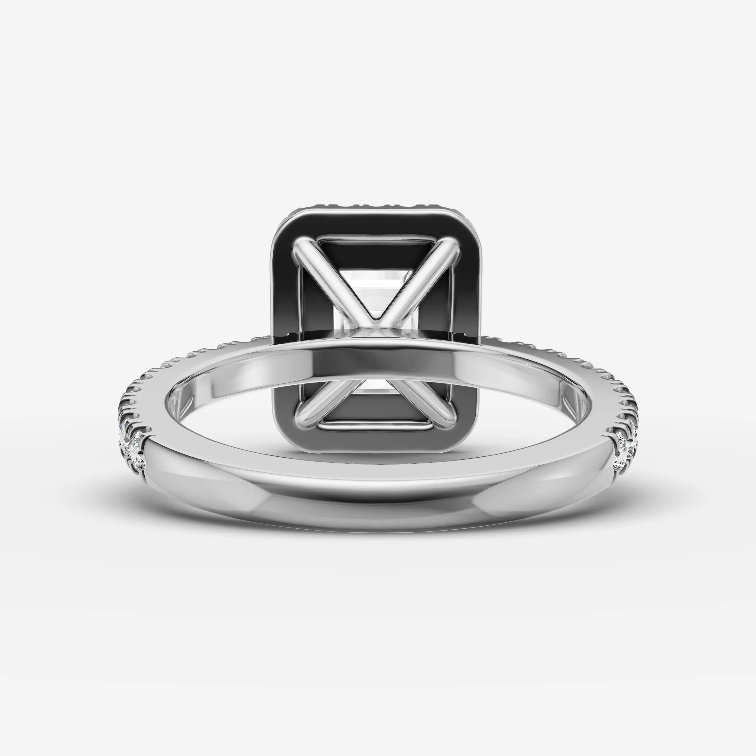 Halo & Pave - Emerald