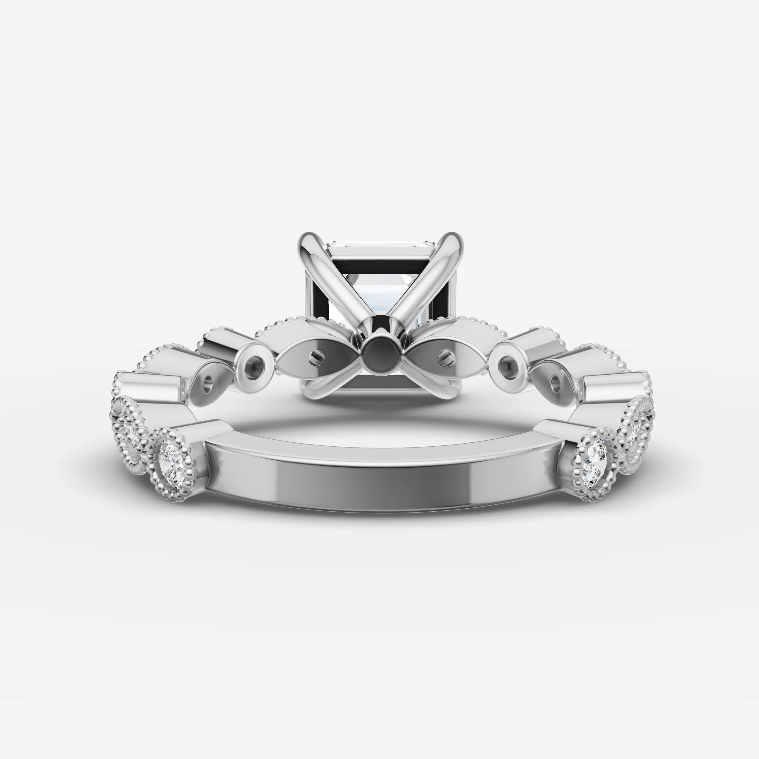 Vintage Pave - Asscher