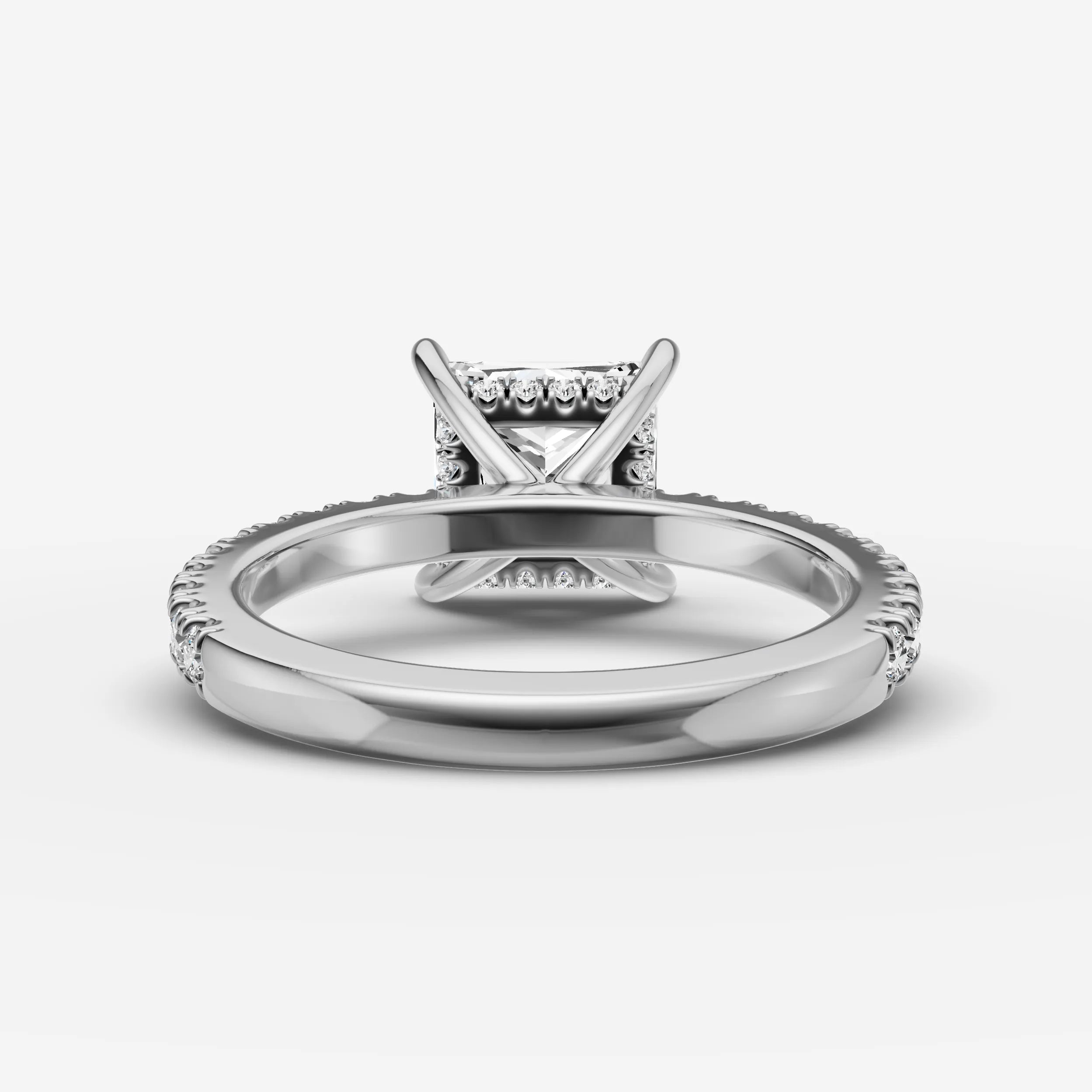 Hidden Halo & Pave - Princess