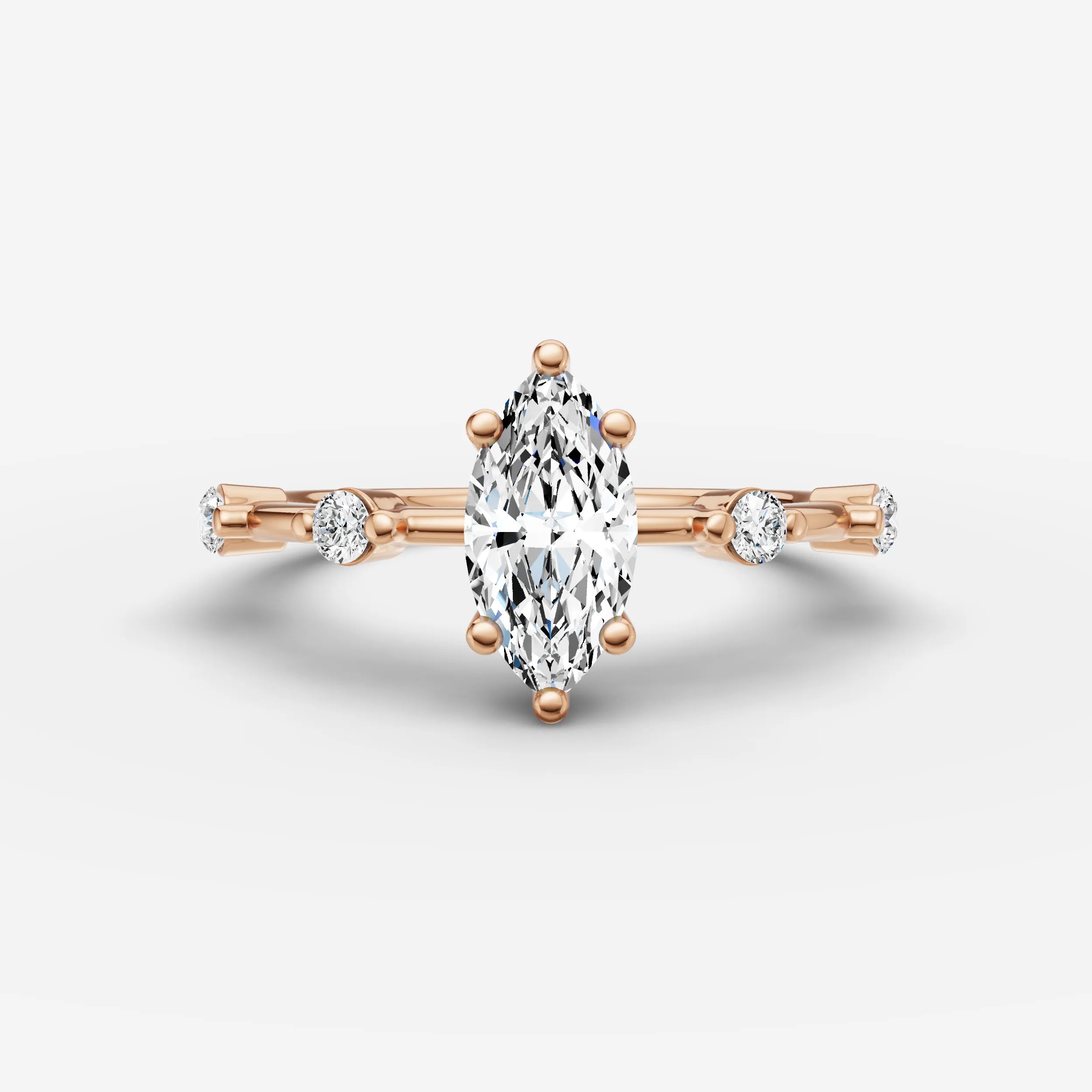 Dainty Pave - Marquise