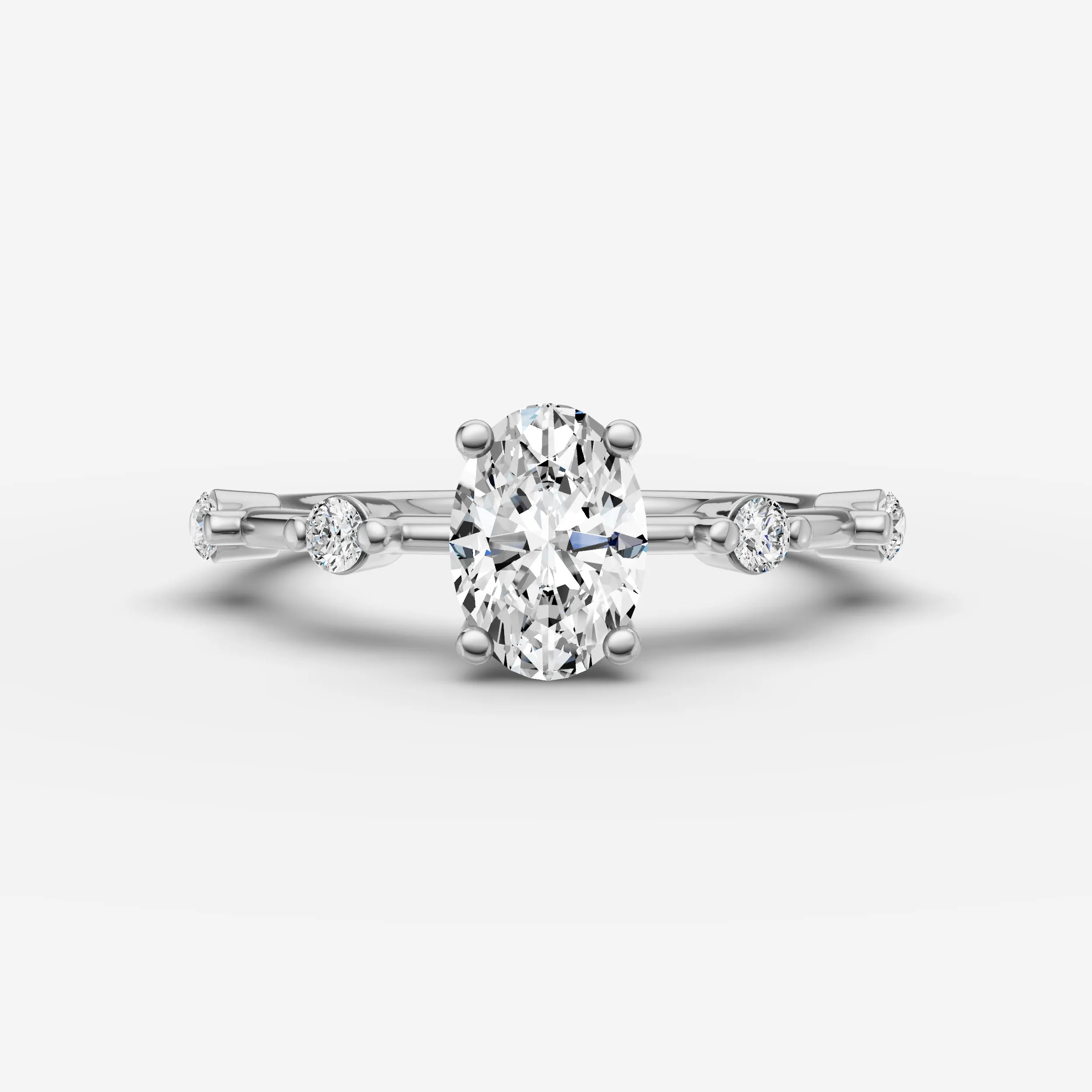 Dainty Pave - Oval