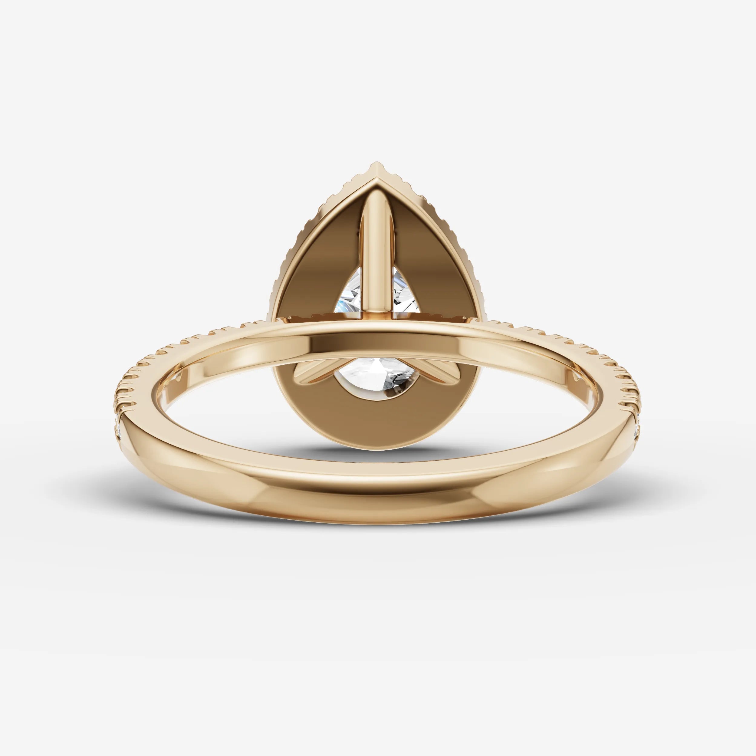 Halo & Pave - Pear