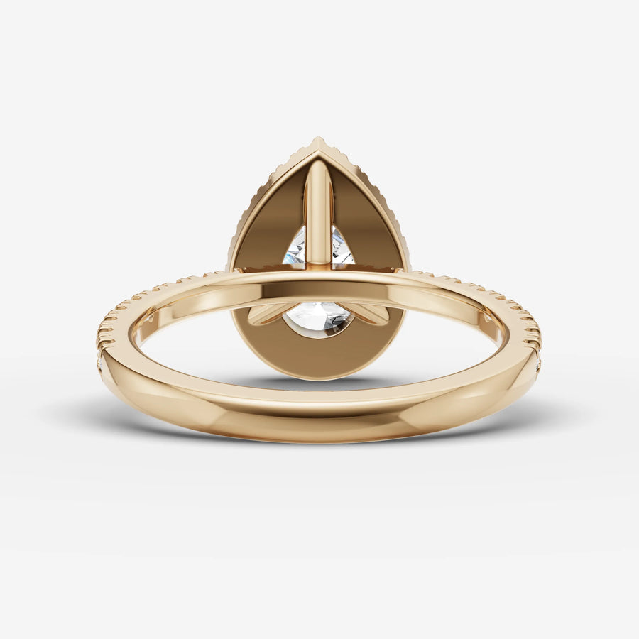 Halo & Pave - Pear