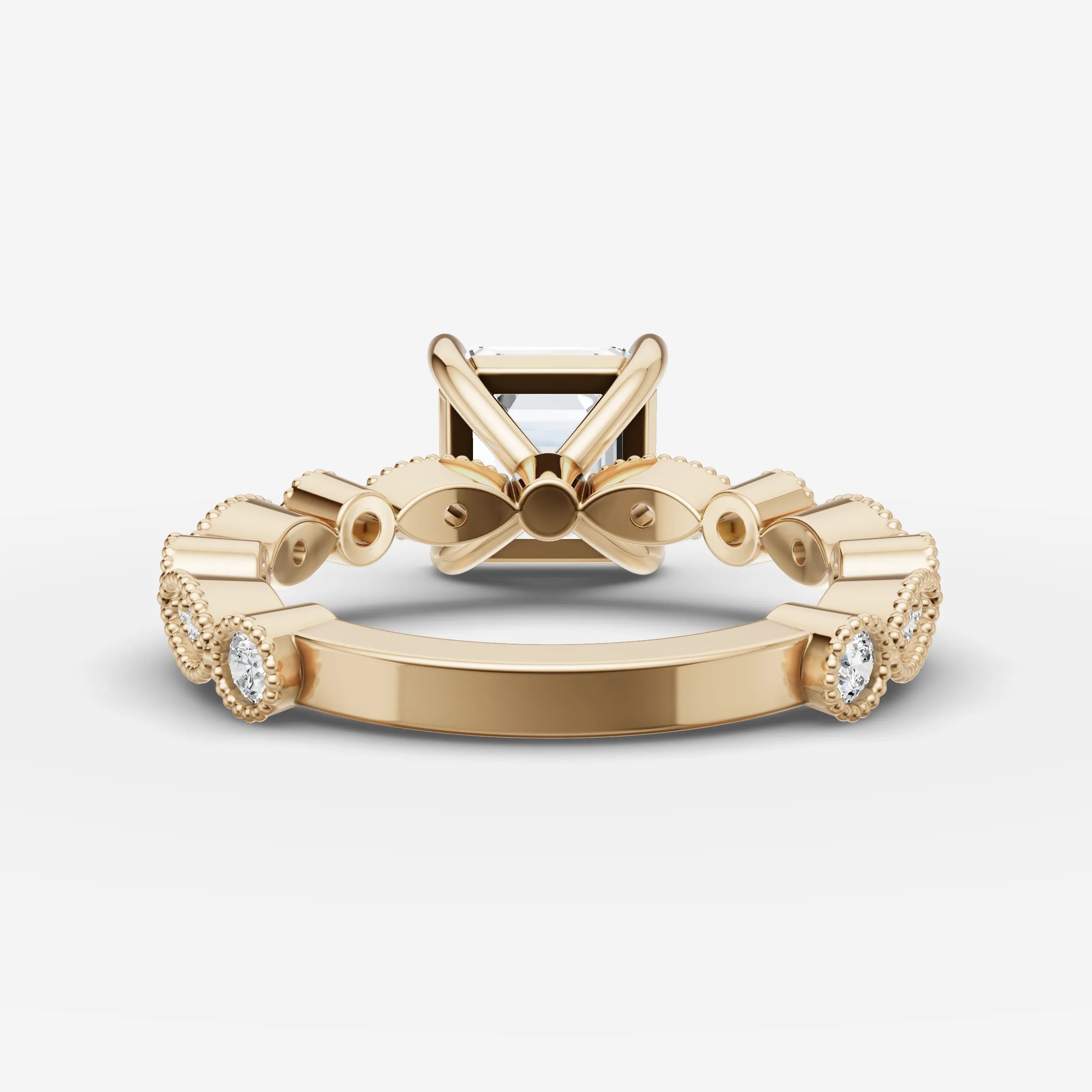 Vintage Pave - Asscher