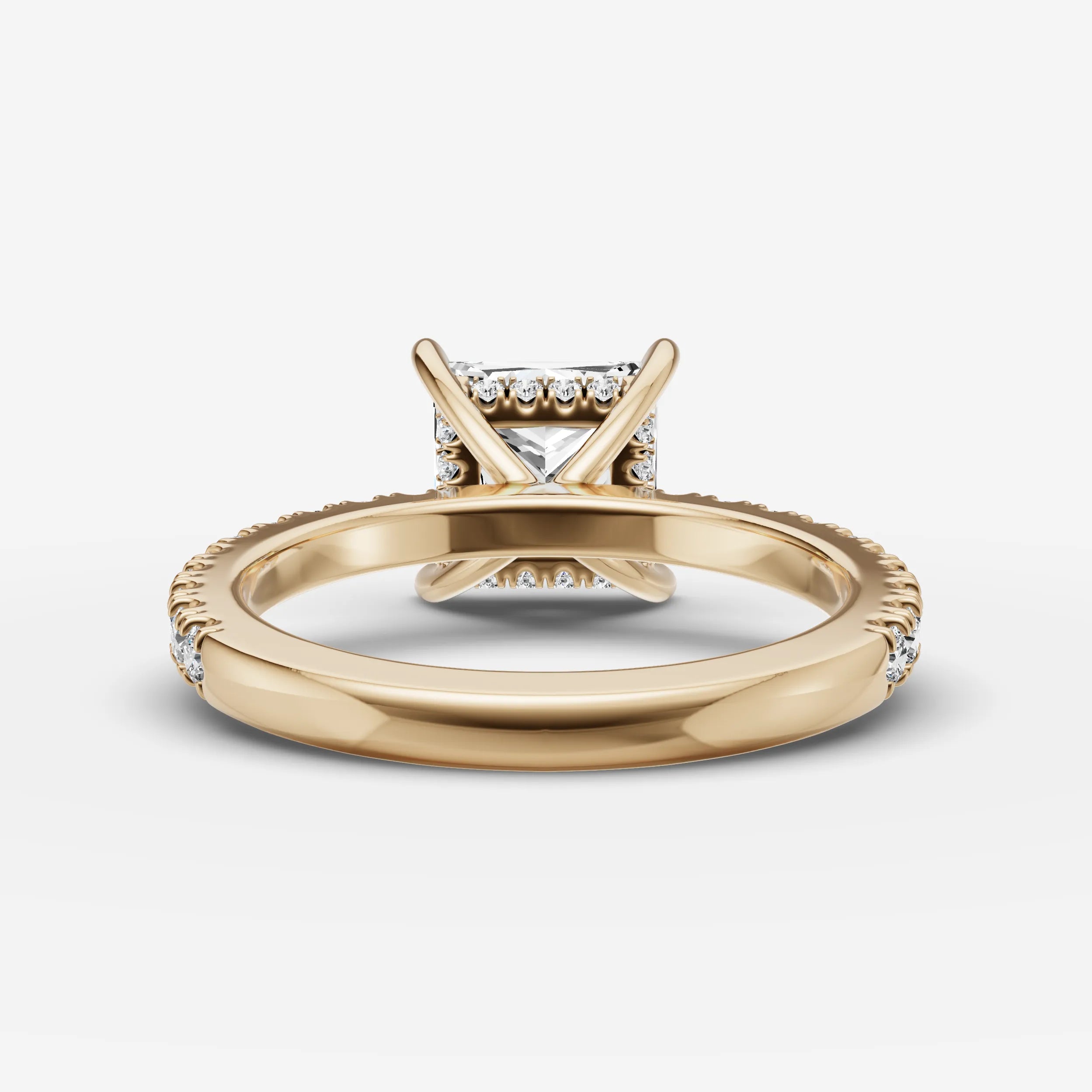 Hidden Halo & Pave - Princess