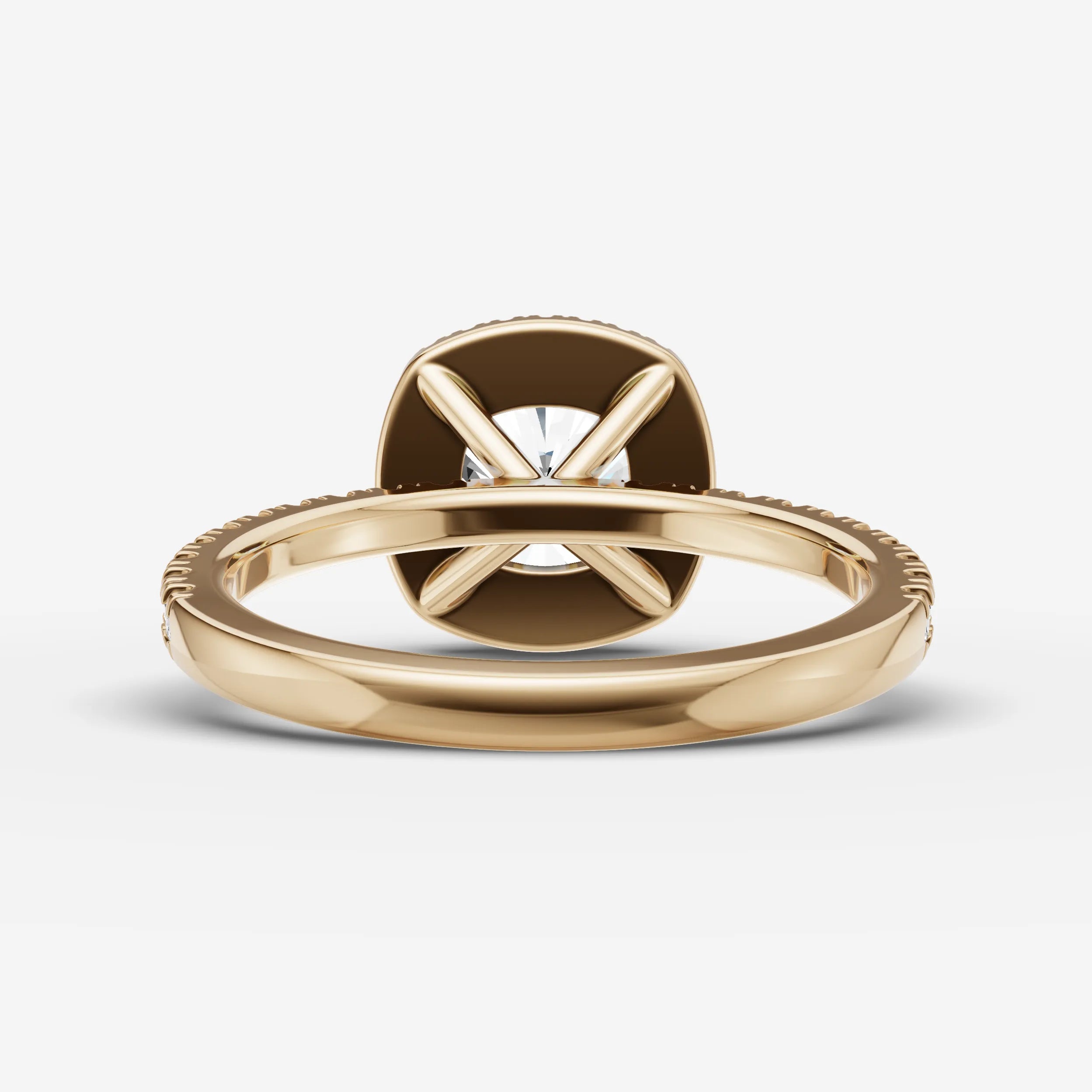 Halo & Pave - Cushion