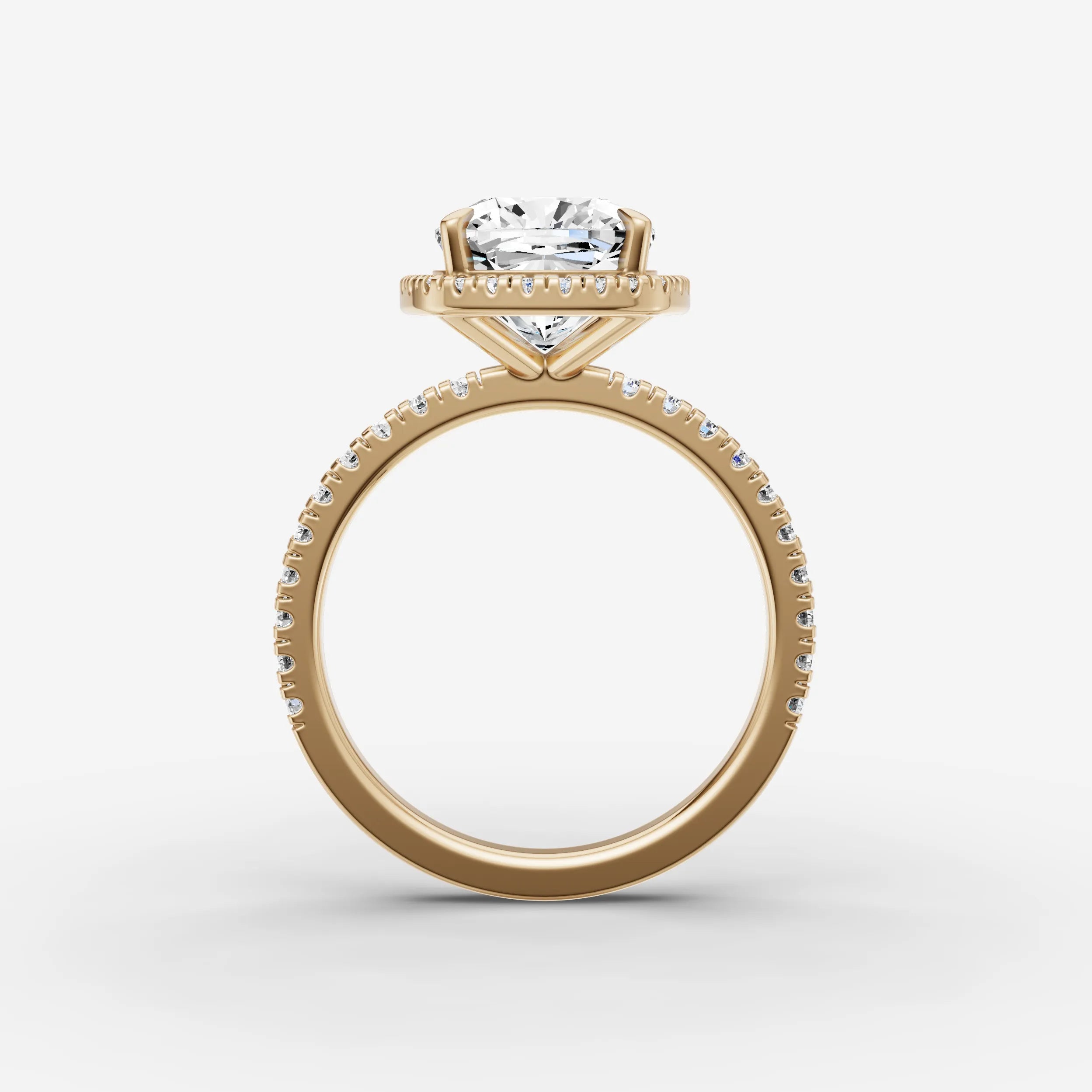 Halo & Pave - Cushion