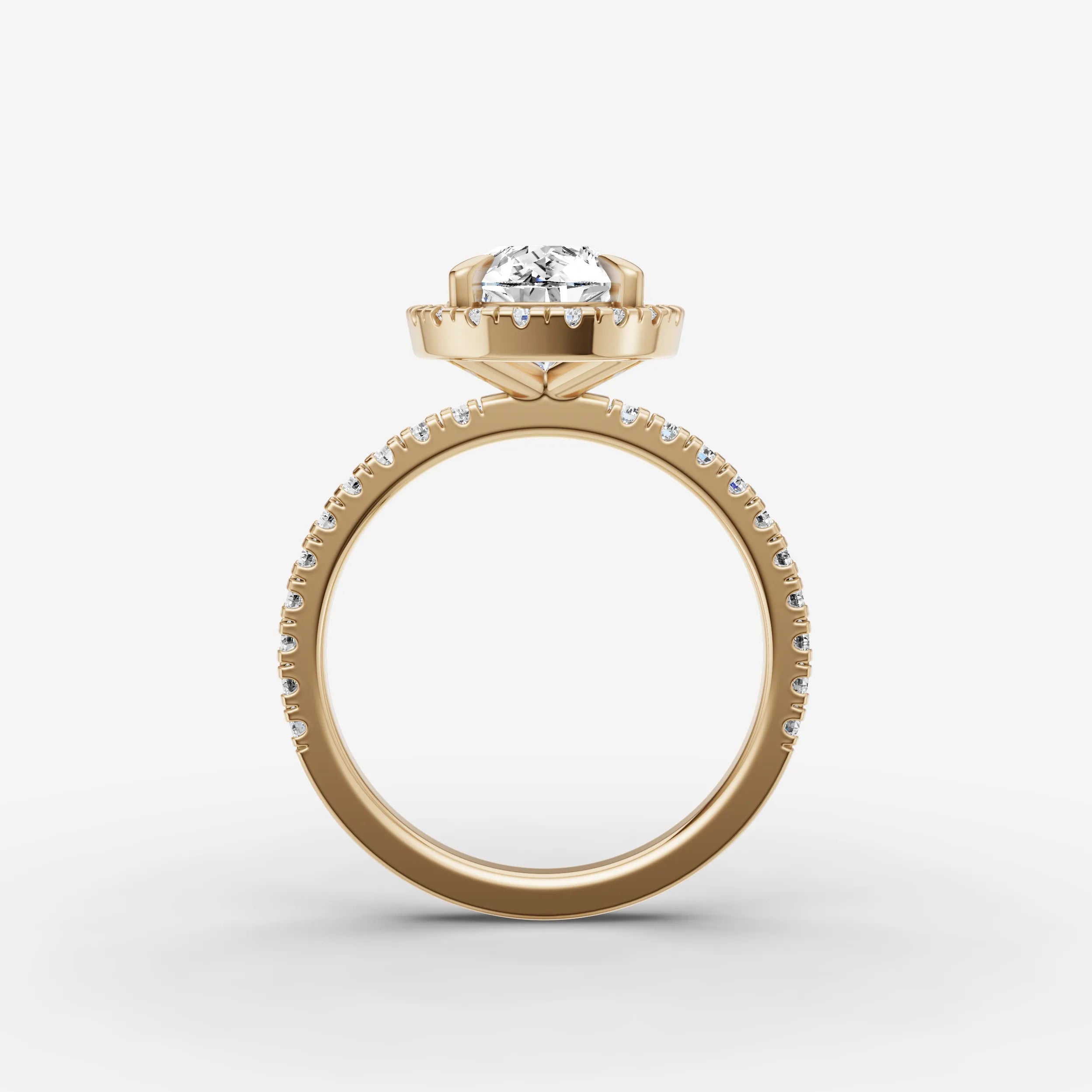 Halo & Pave - Pear