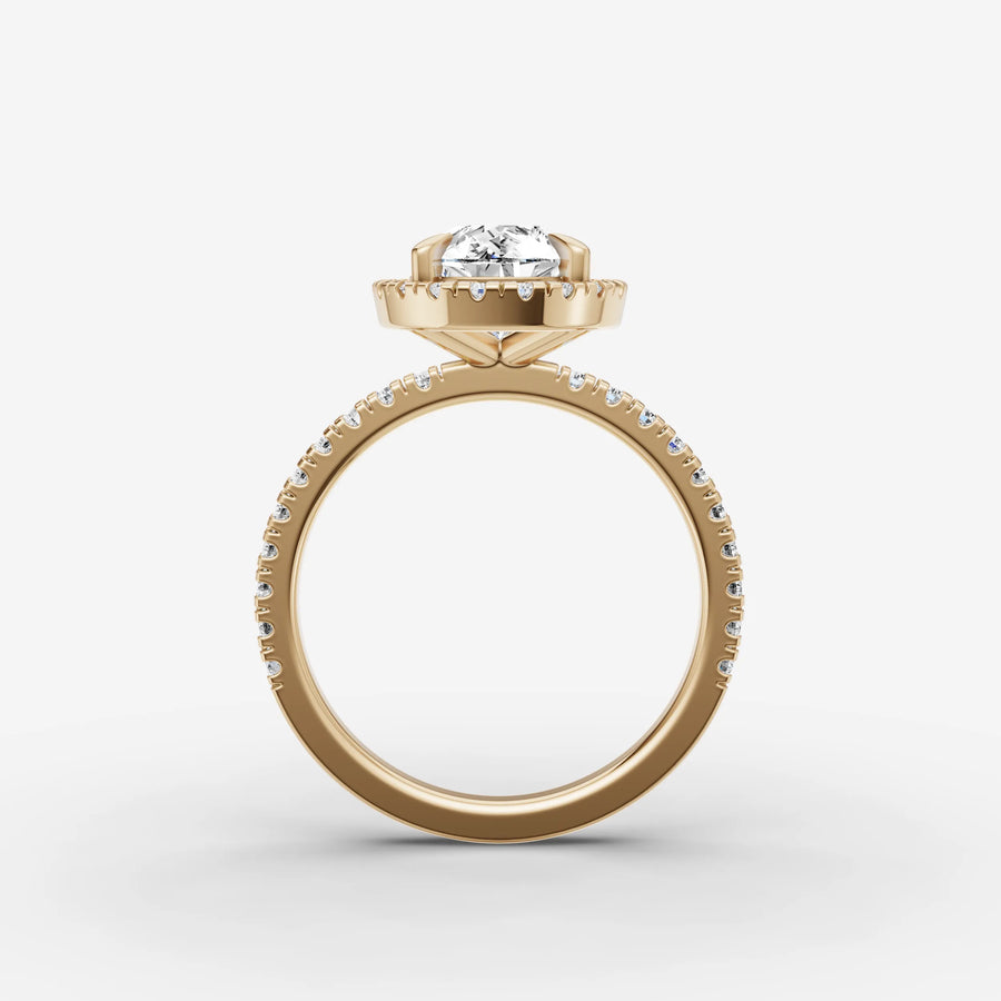 Halo & Pave - Pear