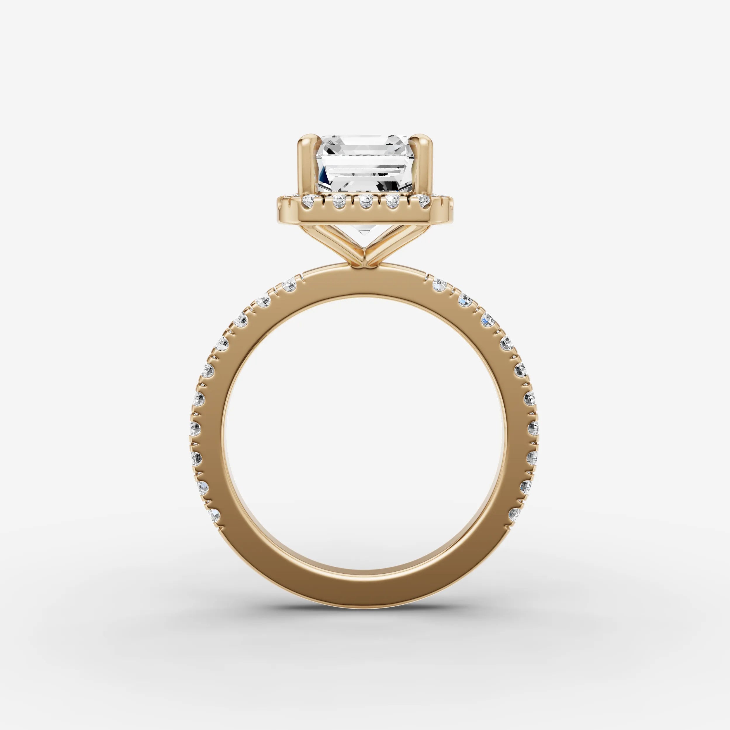 Halo & Pave - Emerald