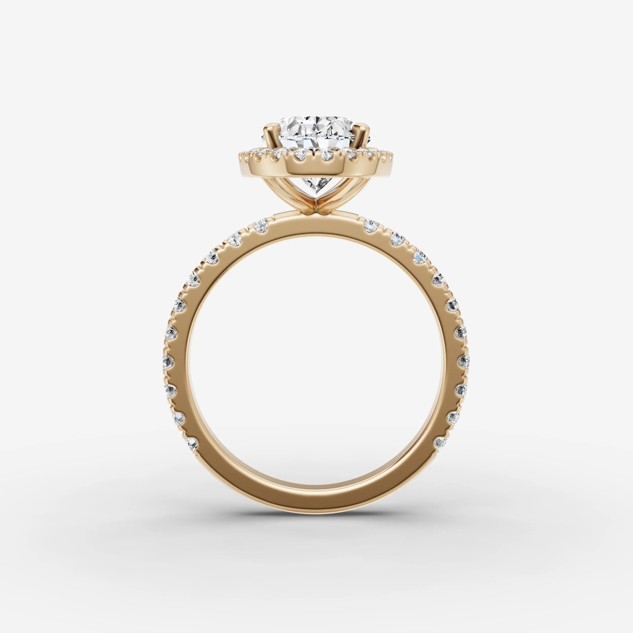 Halo & Pave - Oval