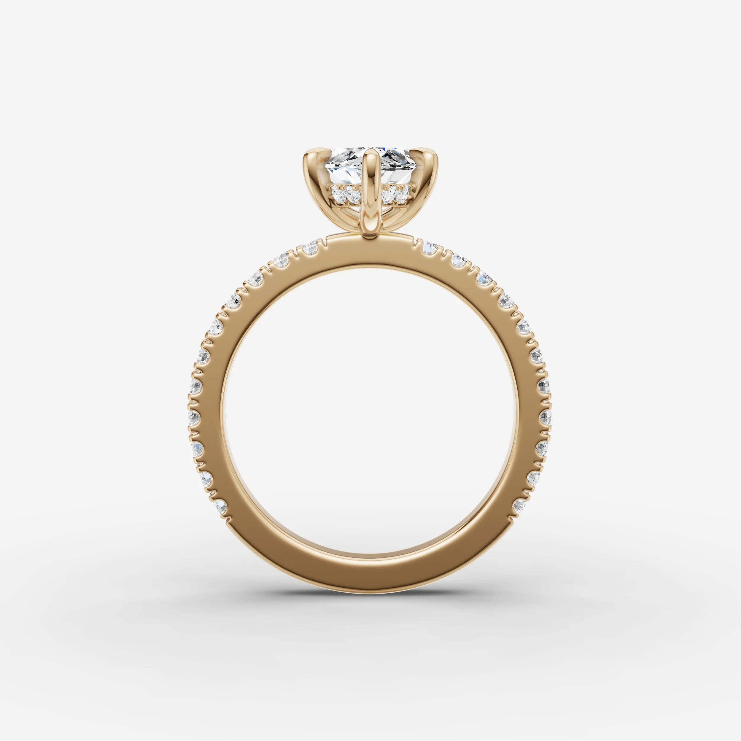 Hidden Halo & Pave - Marquise