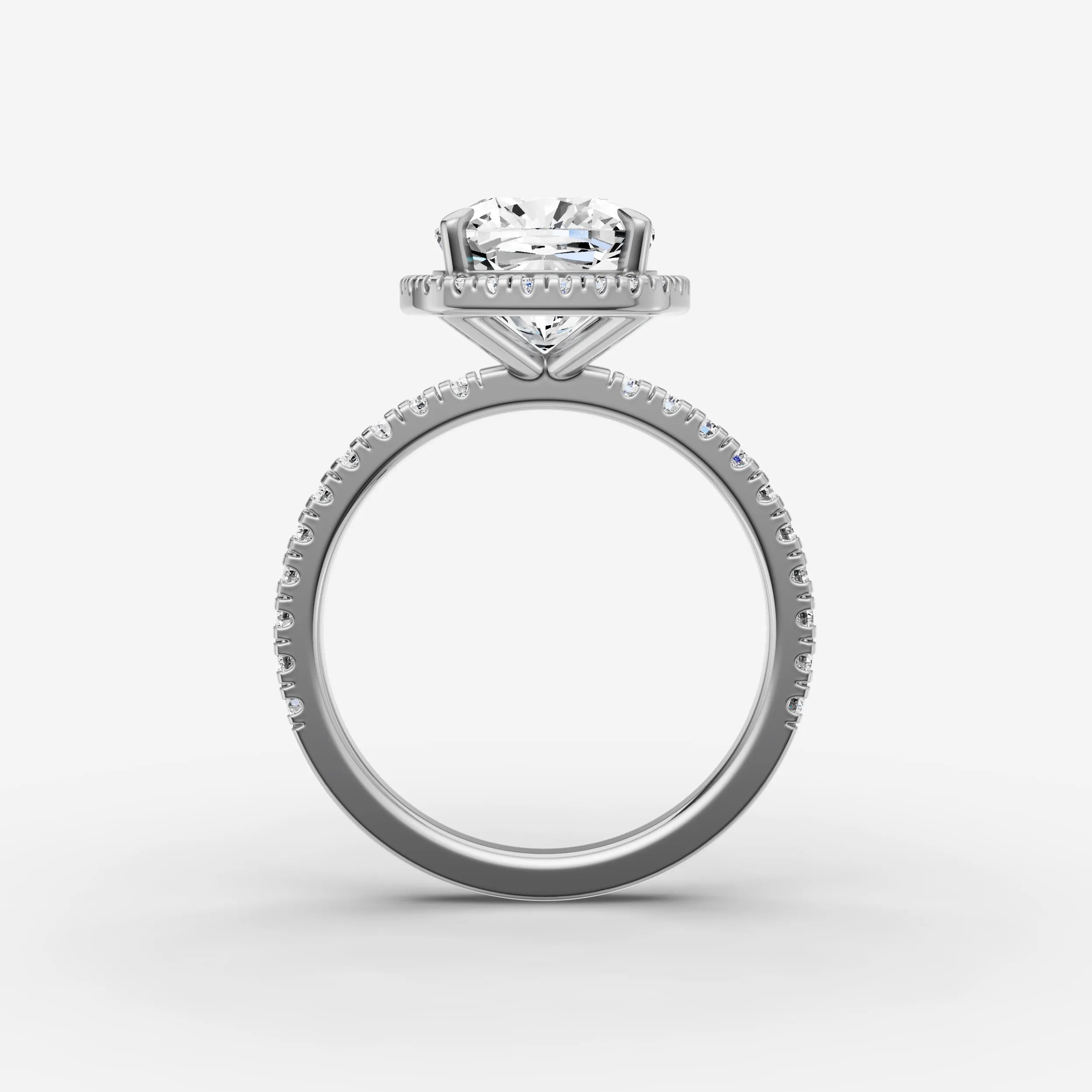 Halo & Pave - Cushion