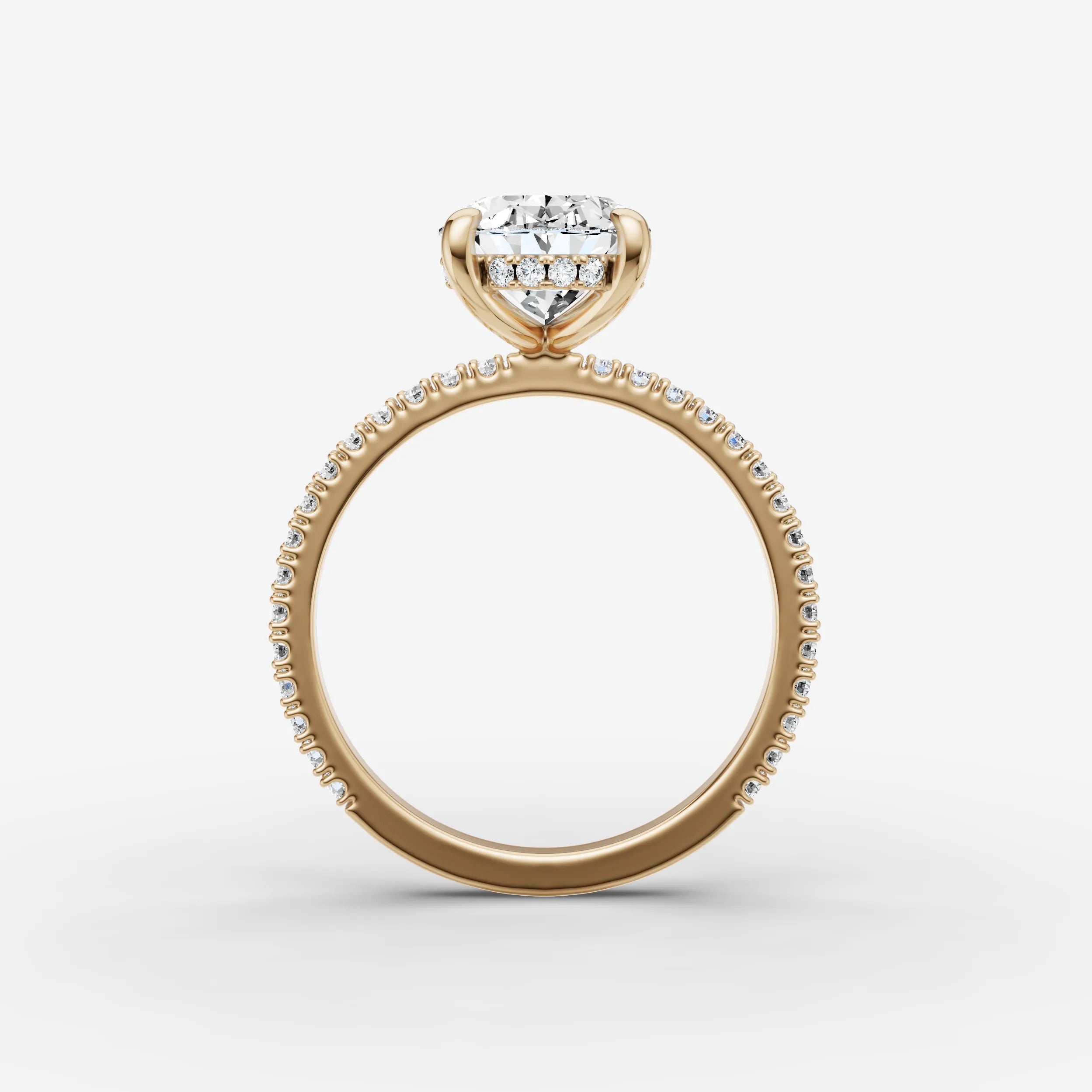 Hidden Halo & Pave - Oval