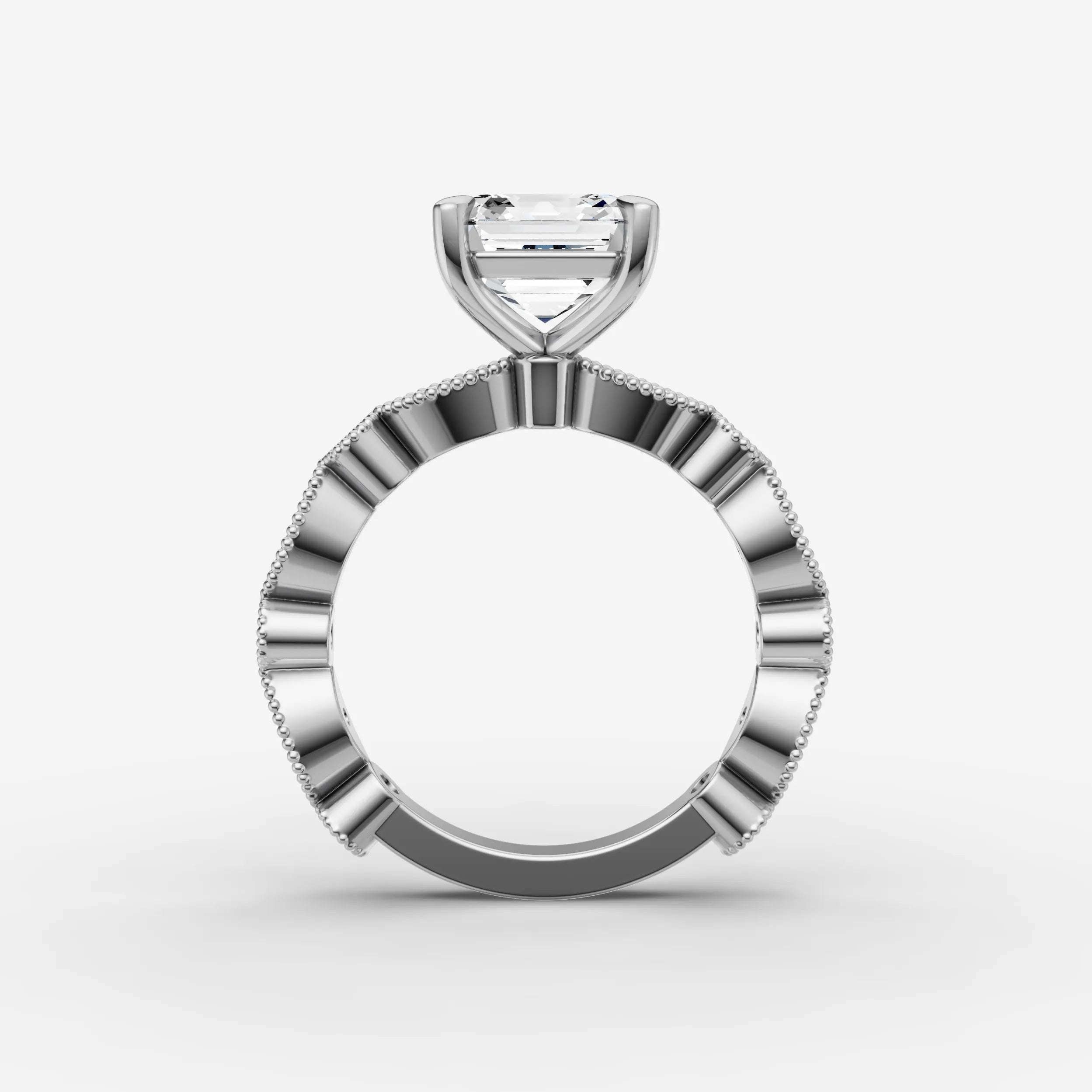 Vintage Pave - Asscher